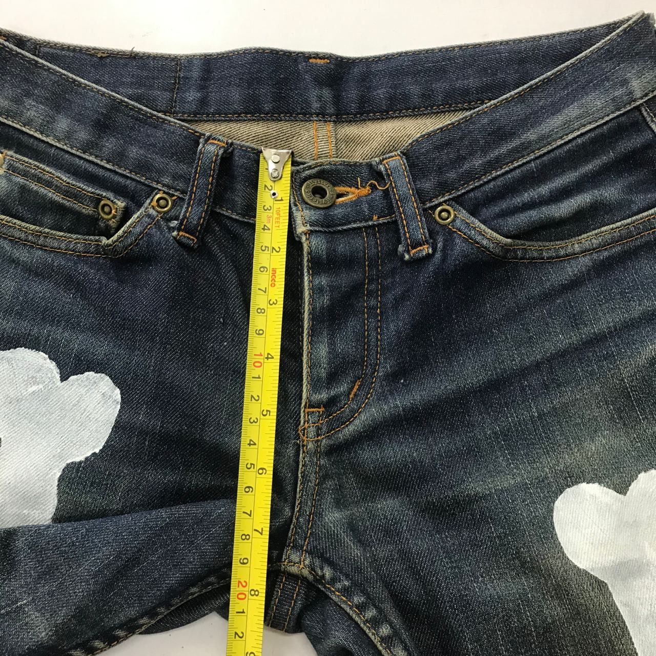 Hysteric Glamour 🔥 Vintage Hysteric Glamour Skeleton Art Bootcut Denim Size US 29 - 10 Thumbnail