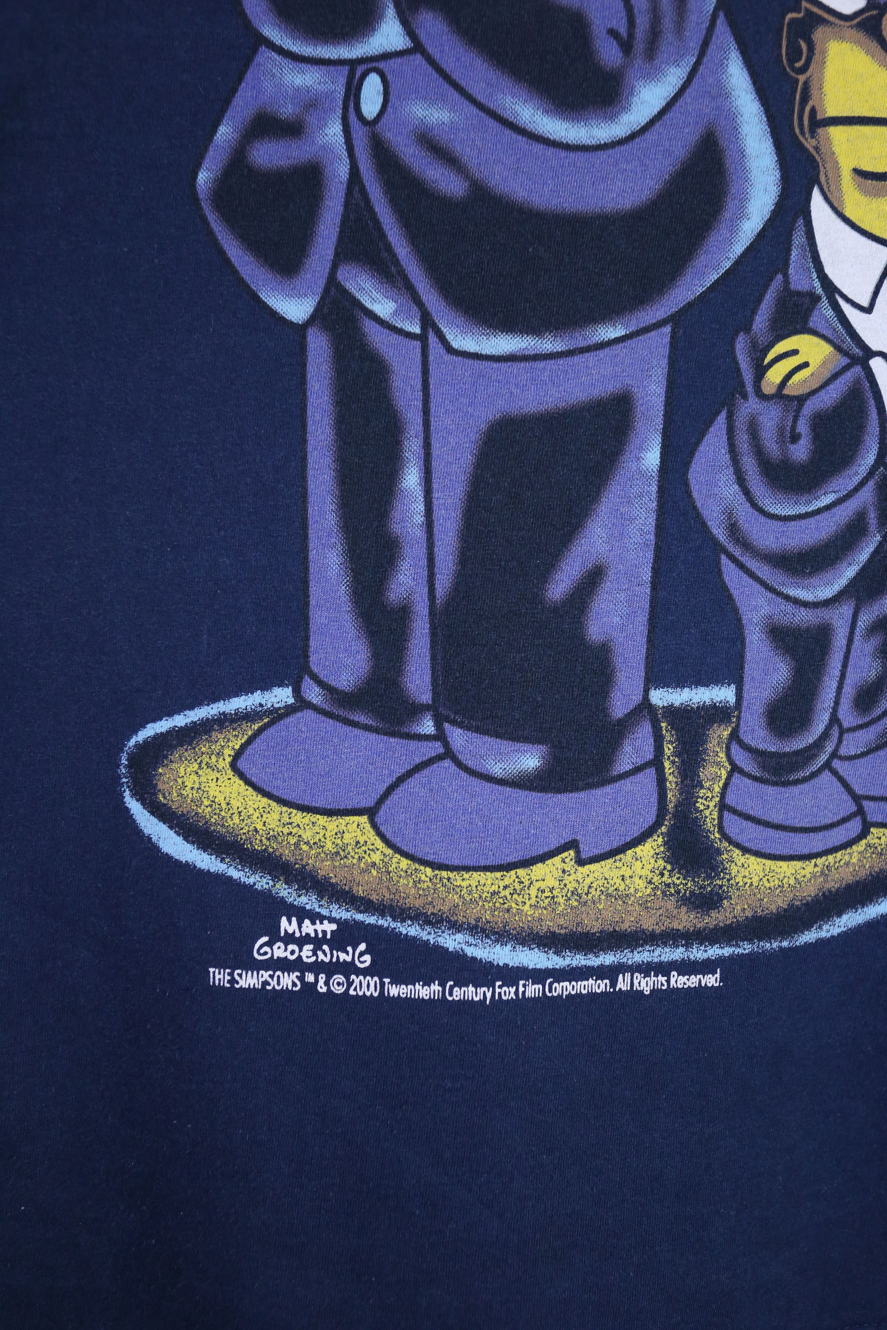 The Simpsons × Vintage Vintage 2000 The Simpsons MIB Parody Tee (XL) Size US XL / EU 56 / 4 - 5 Thumbnail