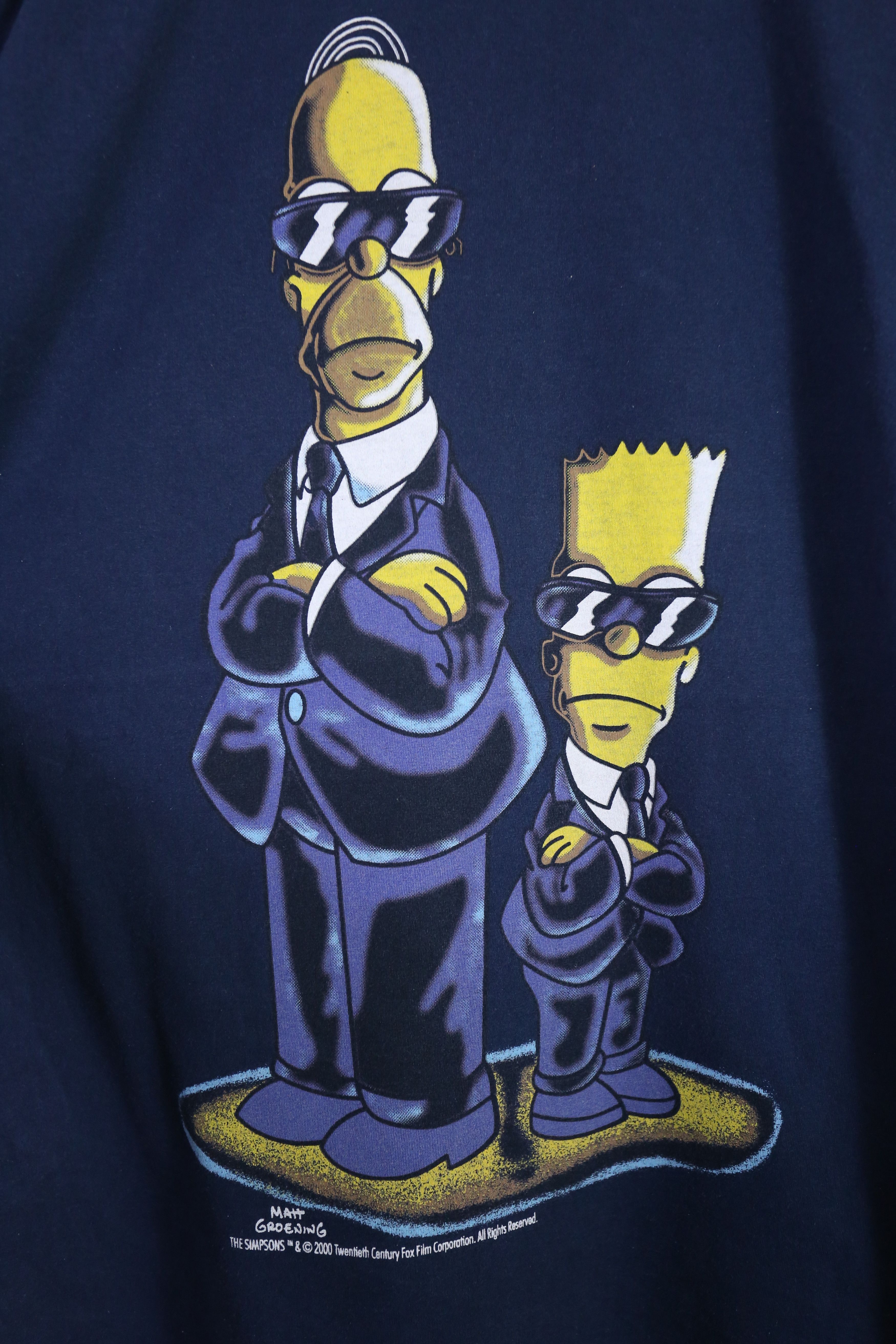The Simpsons × Vintage Vintage 2000 The Simpsons MIB Parody Tee (XL) Size US XL / EU 56 / 4 - 2 Thumbnail