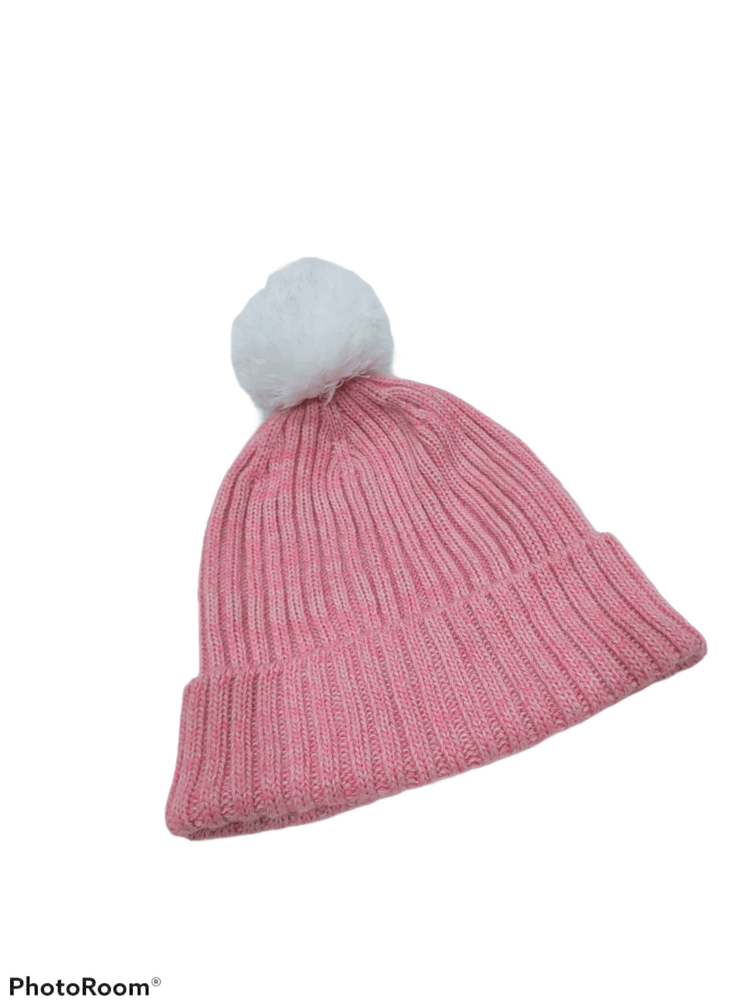 The North Face LOGO BOX POM BEANIR PINK HAT WINTER Size ONE SIZE - 2 Thumbnail