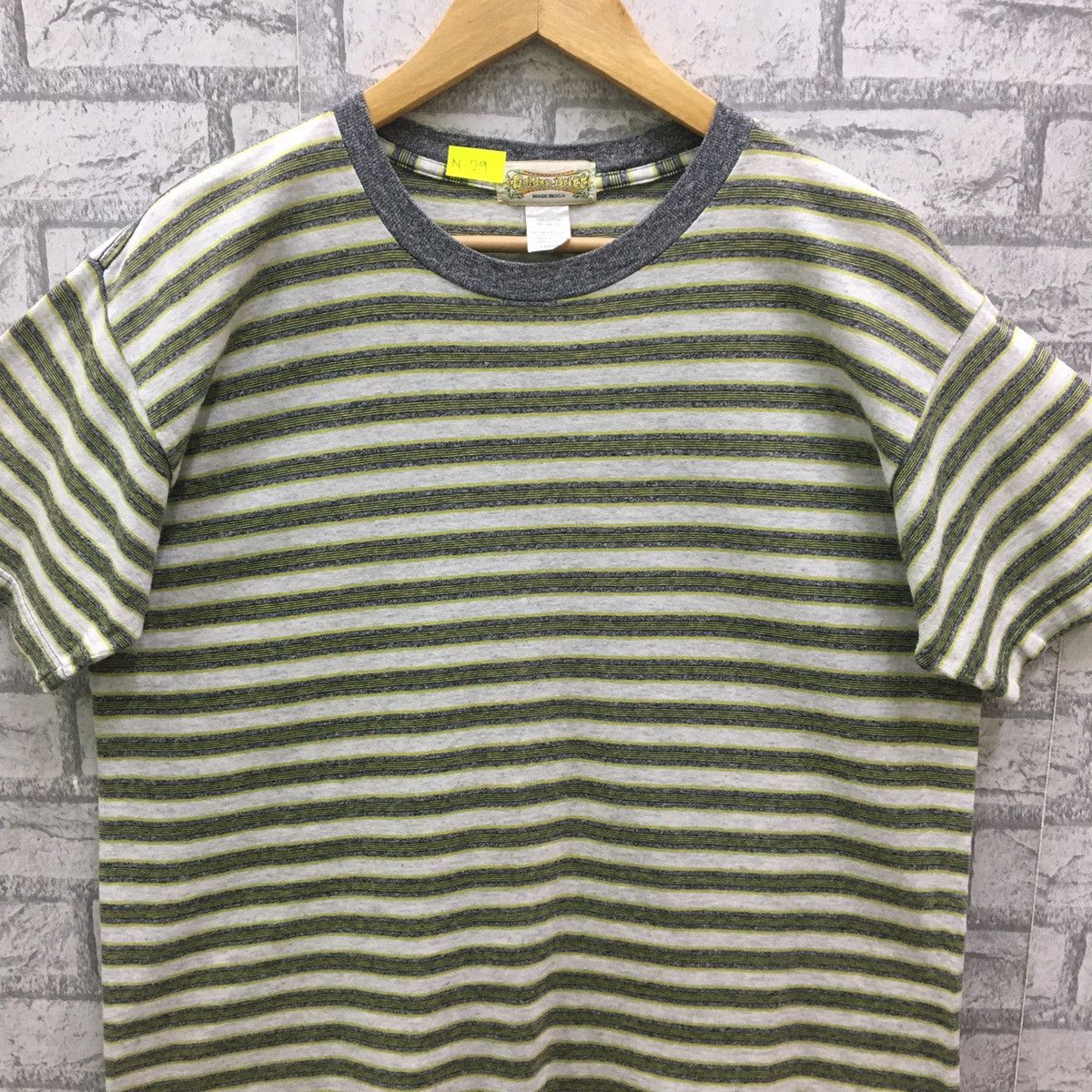 Vintage Vintage 90s Golden Britt Striped T-shirt Usa Size US L / EU 52-54 / 3 - 3 Thumbnail