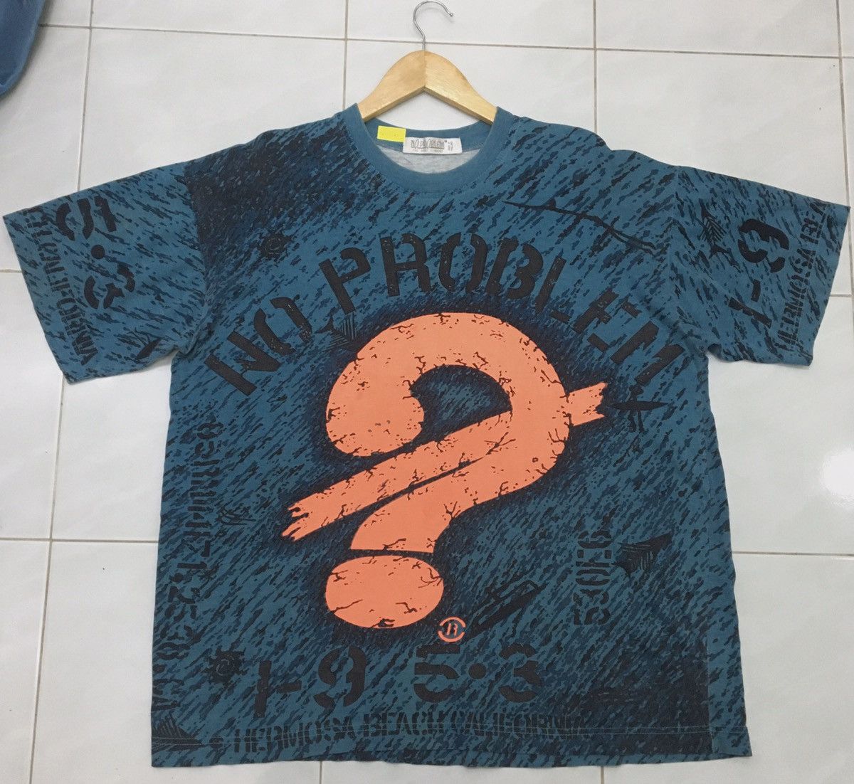 Vintage Vintage No Problem Alloverprint Nice Design T-shirt Size US XL / EU 56 / 4 - 3 Thumbnail