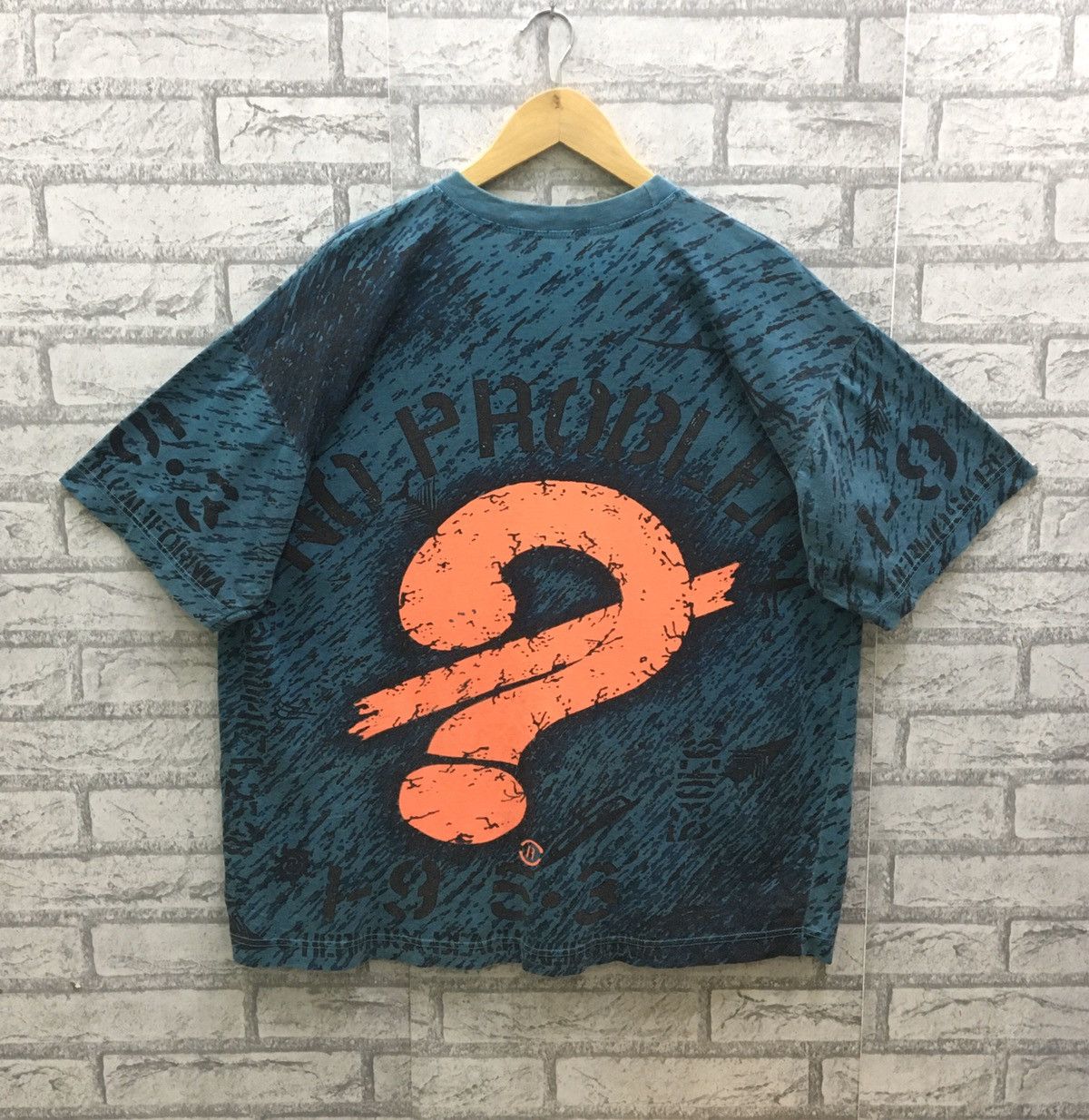 Vintage Vintage No Problem Alloverprint Nice Design T-shirt Size US XL / EU 56 / 4 - 2 Thumbnail