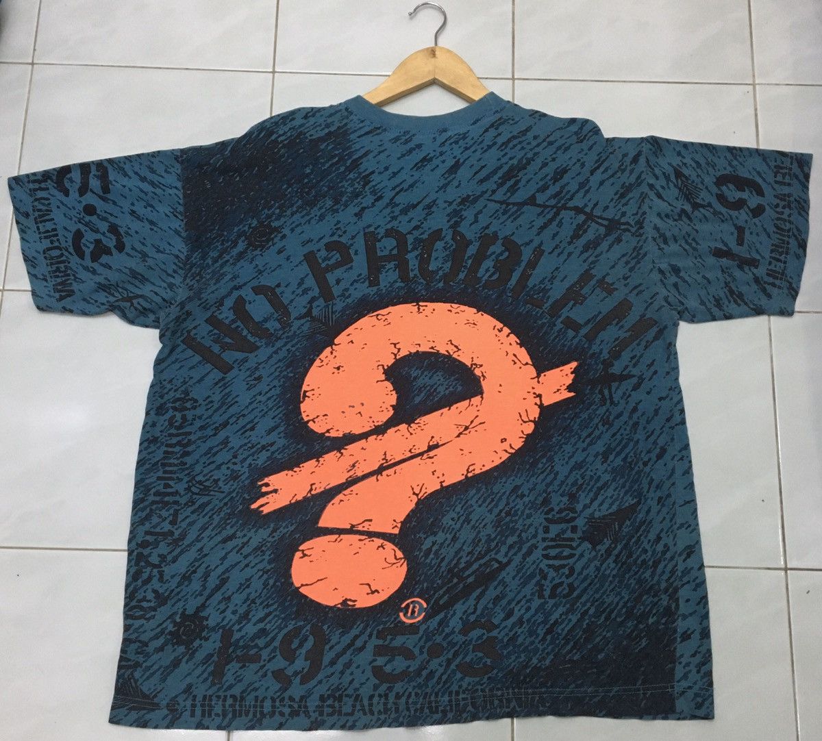Vintage Vintage No Problem Alloverprint Nice Design T-shirt Size US XL / EU 56 / 4 - 4 Thumbnail