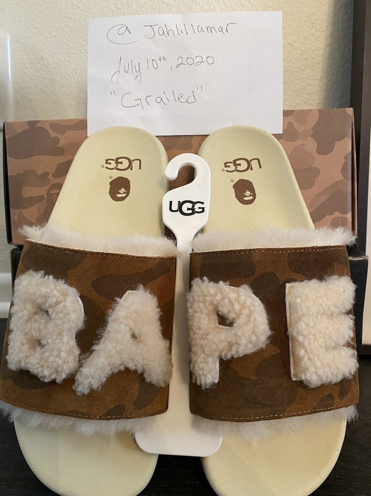 Ugg clearance bape slides