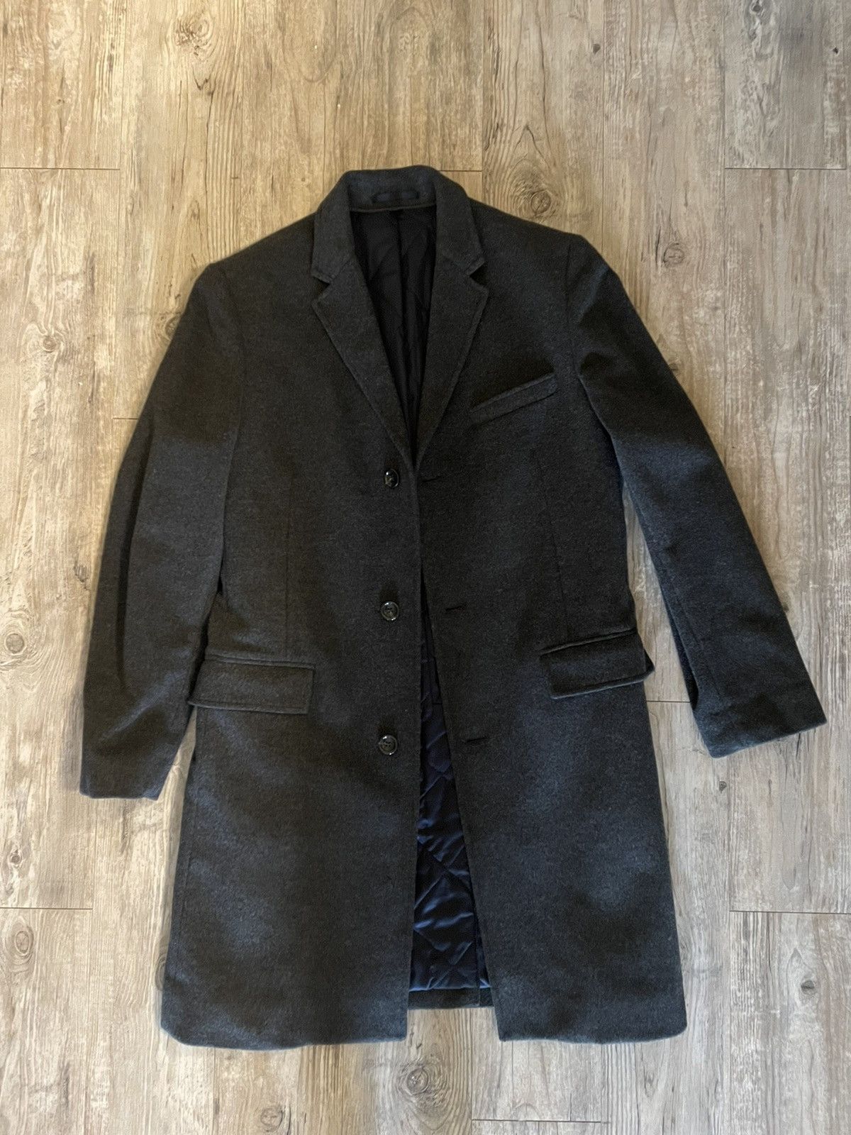 J.Crew Ludlow Grey Top Coat Quilted Down Inside | Grailed