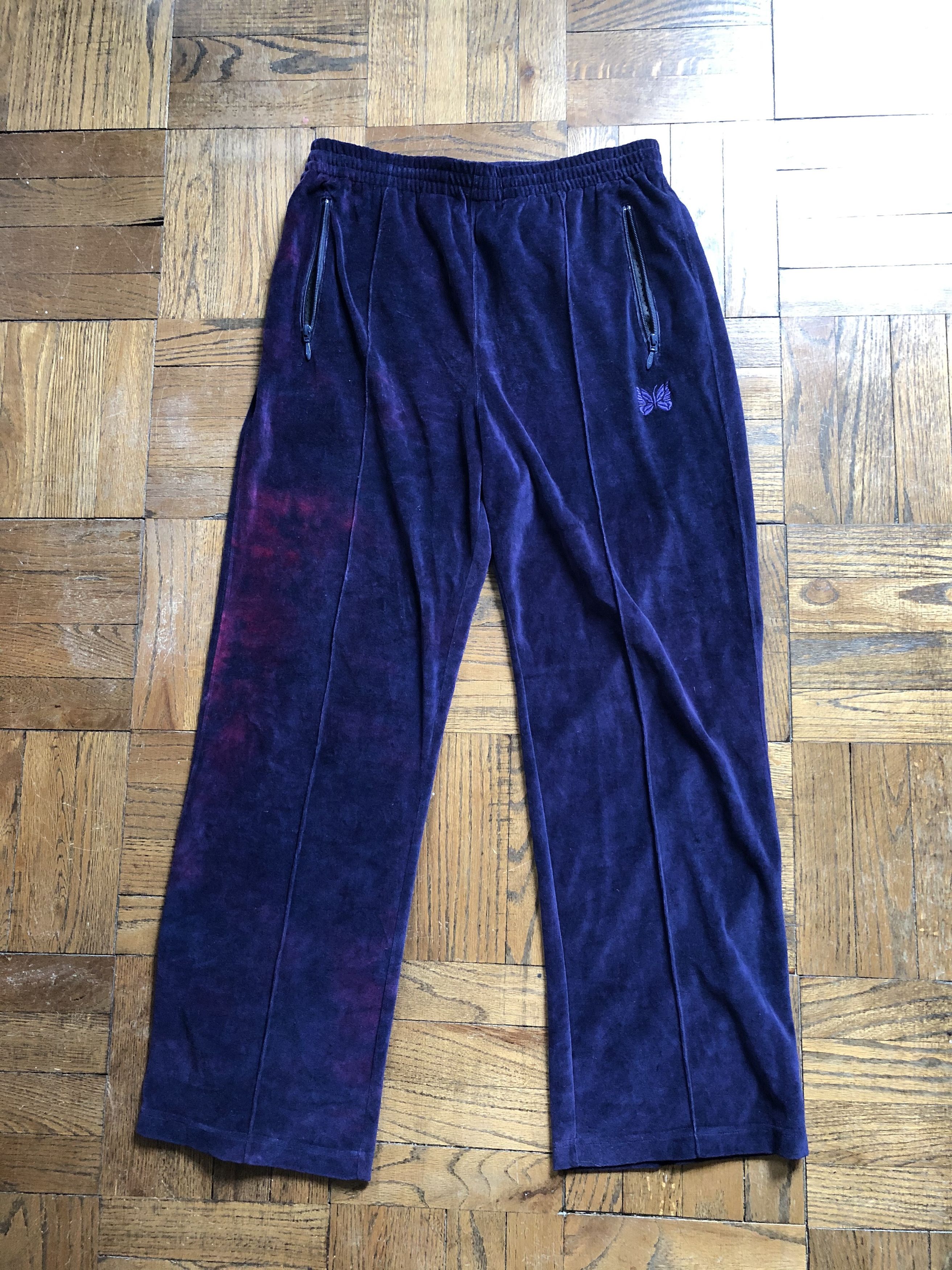 Needles Uneven Dye Velvet Track Pant