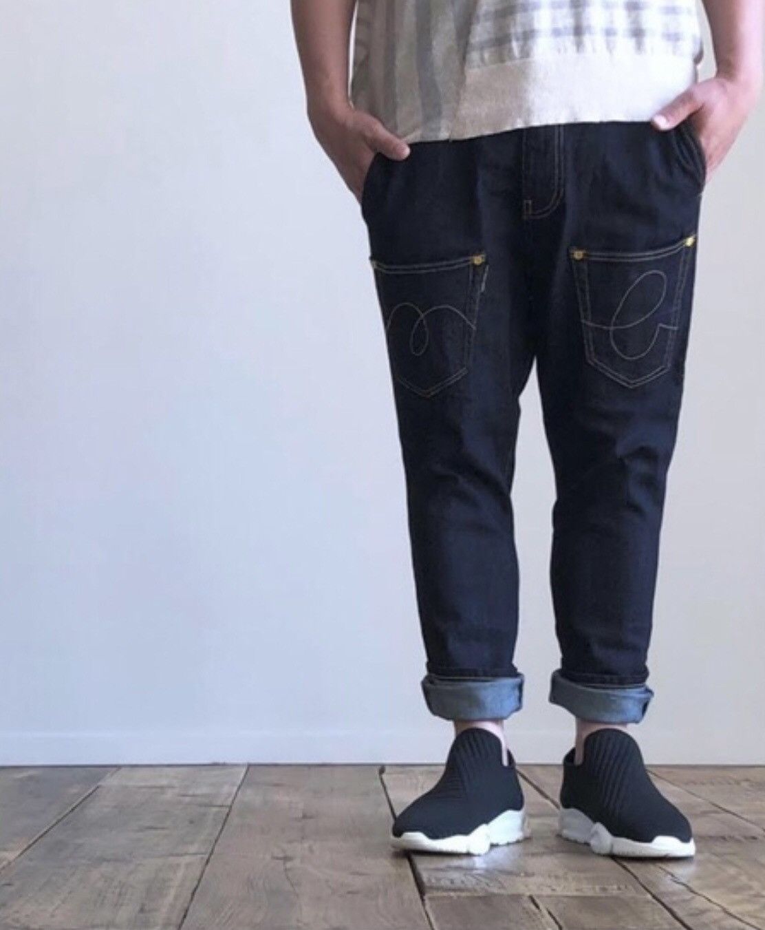 Mercibeaucoup Denim Baggy Inverted Pocket Japan Style