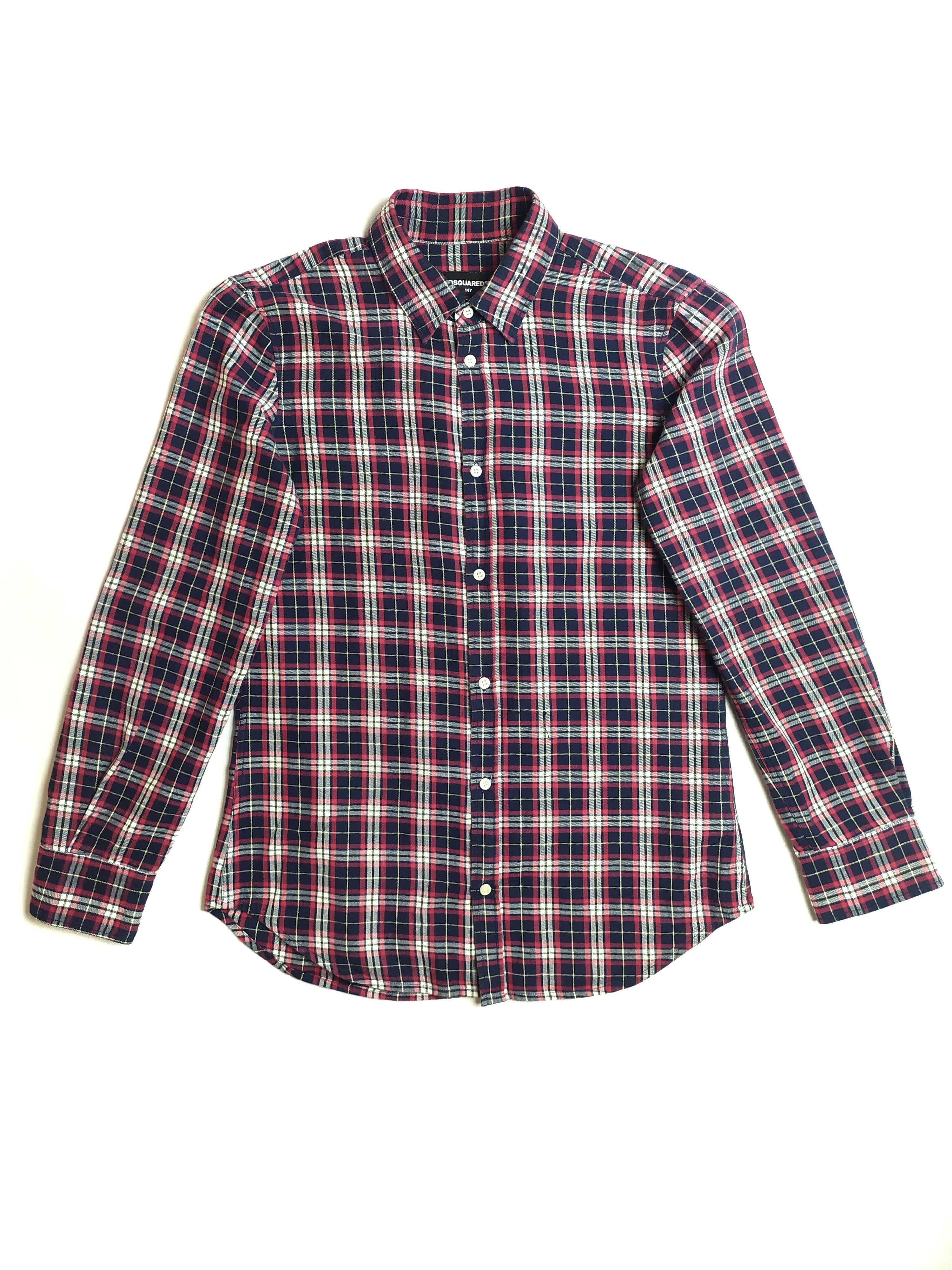 Dsquared2 Dsquared2 Multicolor Tartan Plaid Checked Shirt Size US XS / EU 42 / 0 - 2 Thumbnail