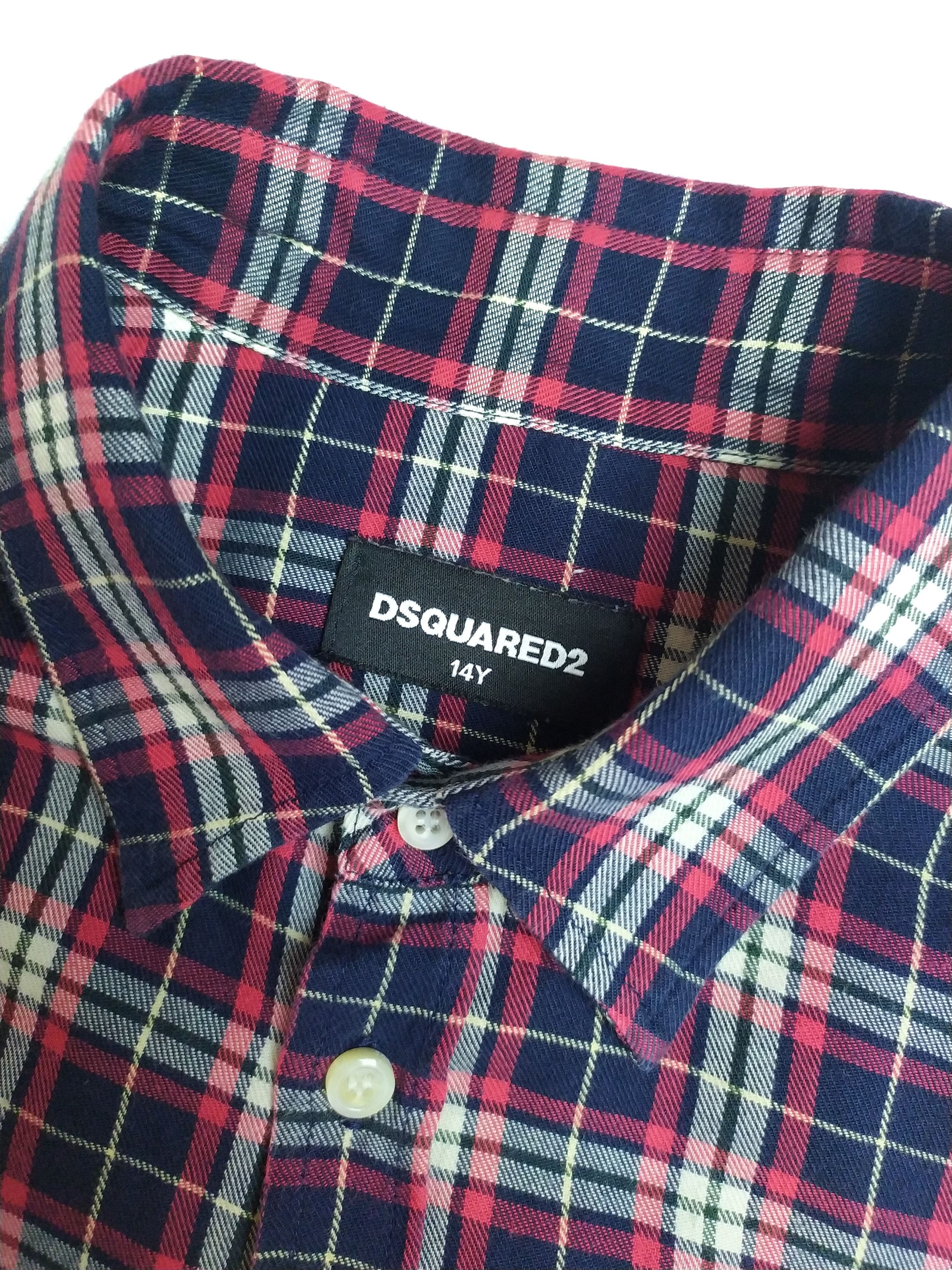 Dsquared2 Dsquared2 Multicolor Tartan Plaid Checked Shirt Size US XS / EU 42 / 0 - 5 Thumbnail