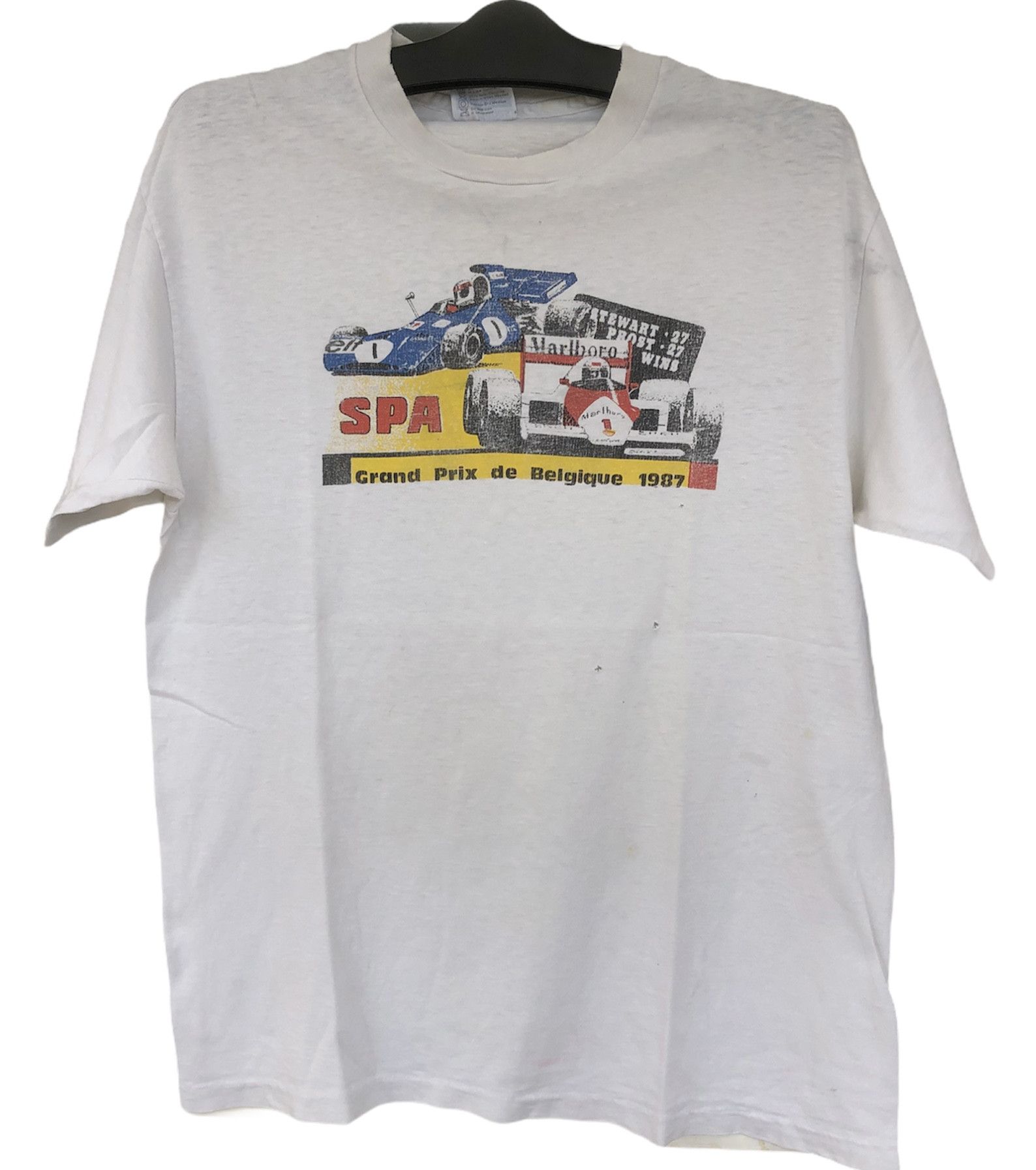 Vintage Vintage Distressed/Very Worn Grand Prix Belgique 1987 Size US L / EU 52-54 / 3 - 1 Thumbnail