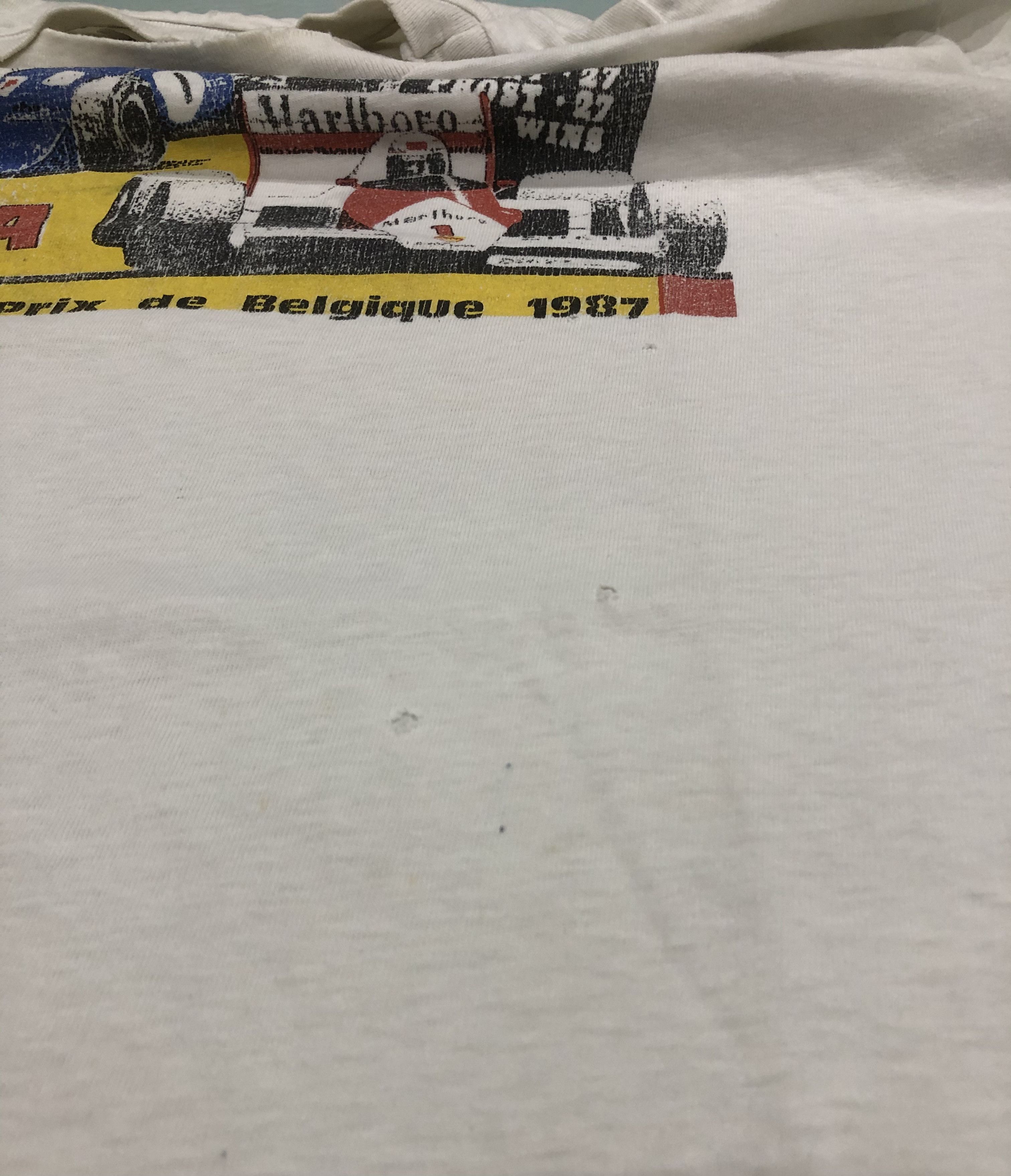 Vintage Vintage Distressed/Very Worn Grand Prix Belgique 1987 Size US L / EU 52-54 / 3 - 7 Thumbnail