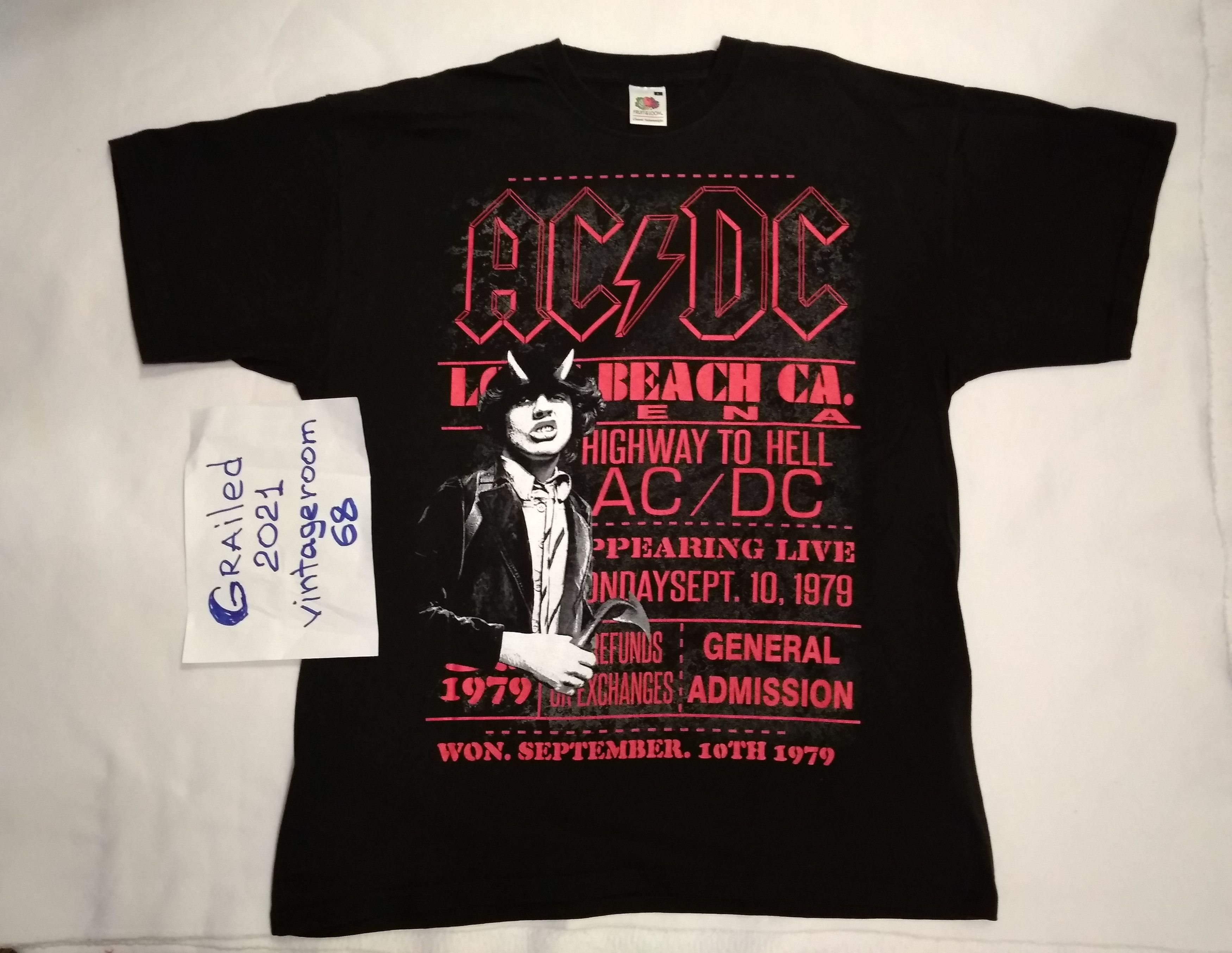 AC/DC × Fruit Of The Loom Vintage Band Tees AC / DC Overprinted Tee Size US L / EU 52-54 / 3 - 1 Thumbnail