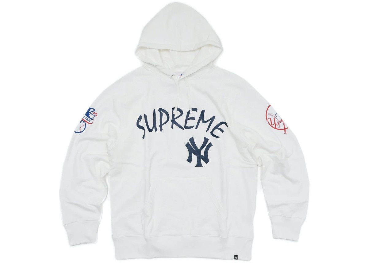 Supreme Supreme Yankees Hoodie White M NEW Size US M / EU 48-50 / 2 - 5 Thumbnail