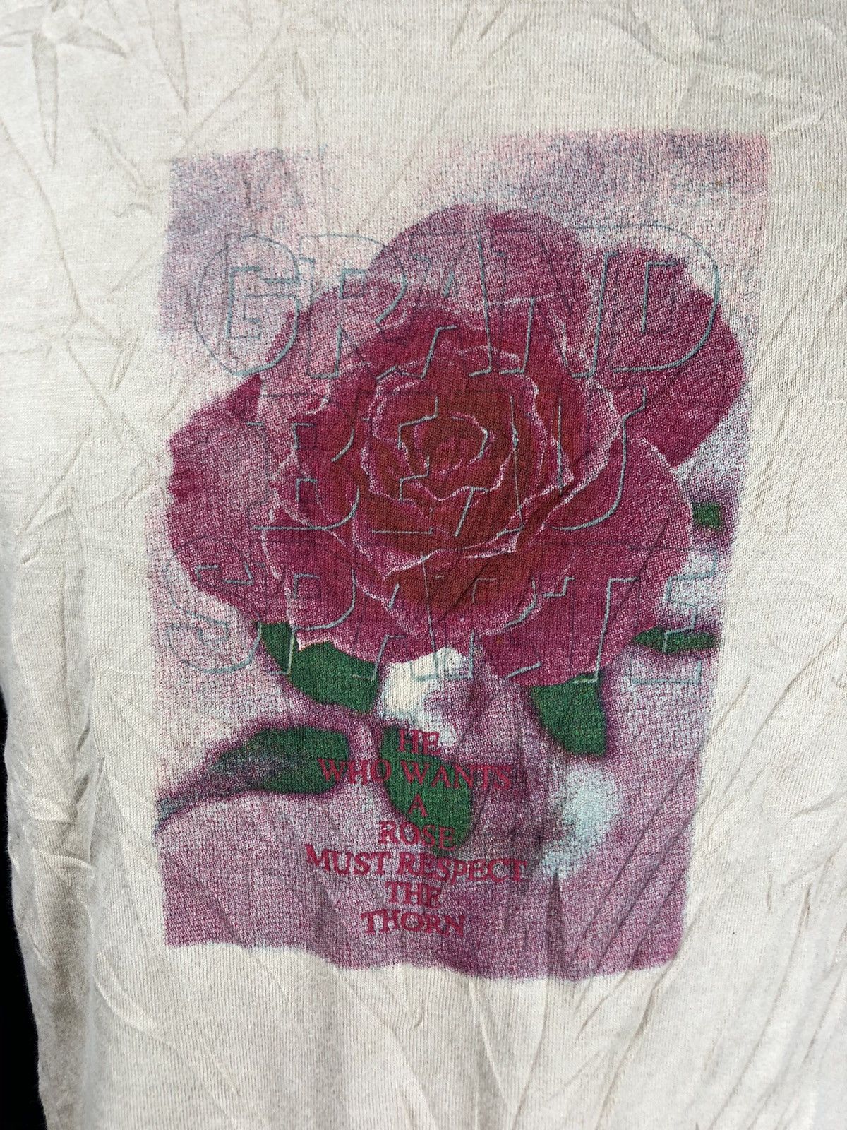 Vintage Vintage 90s “He Who Wants A Rose Must Respect The Thorn” Size US M / EU 48-50 / 2 - 2 Thumbnail