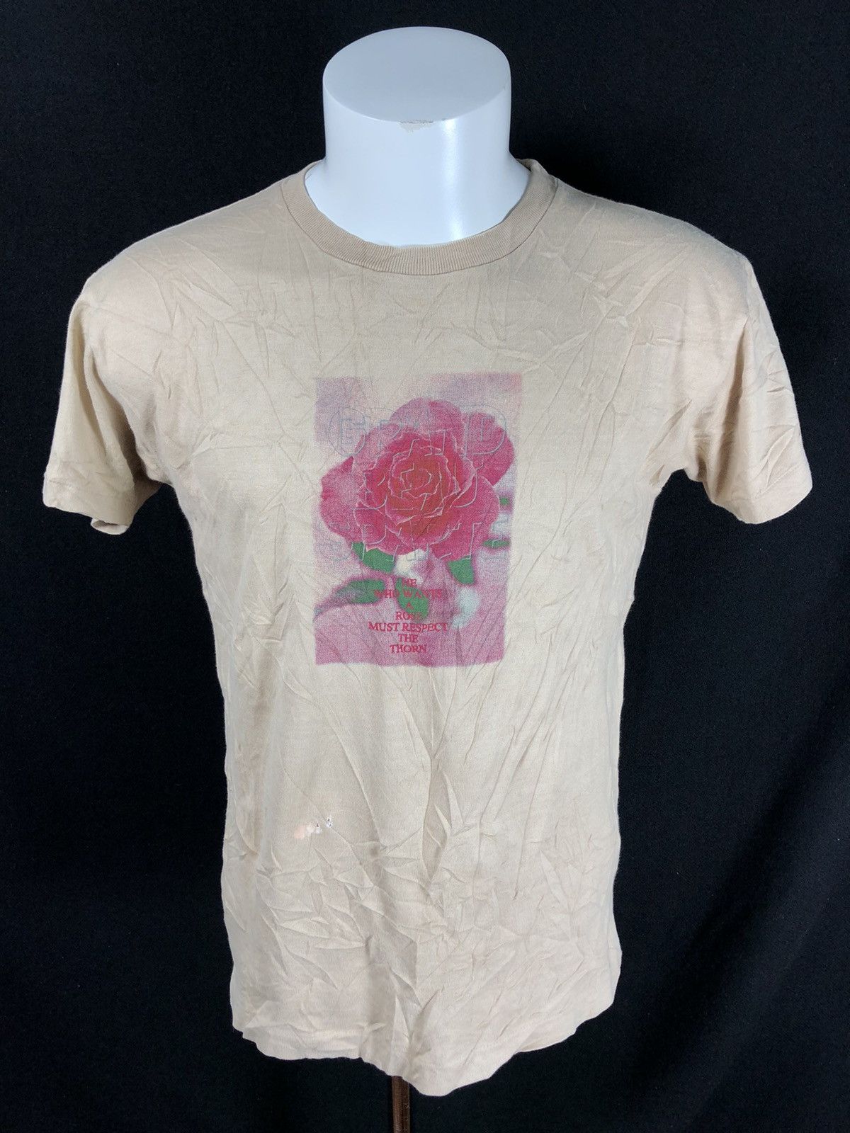 Vintage Vintage 90s “He Who Wants A Rose Must Respect The Thorn” Size US M / EU 48-50 / 2 - 1 Thumbnail