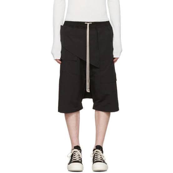 Rick Owens Drkshdw 15ss Faun Memphis Cut Drawstring Pod Shorts