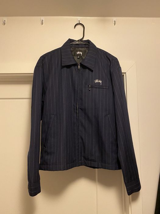 Stussy CDG X STÜSSY PIN STRIPED BING JACKET | Grailed