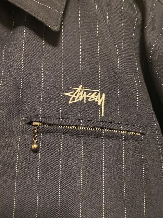 Stussy CDG X STÜSSY PIN STRIPED BING JACKET | Grailed