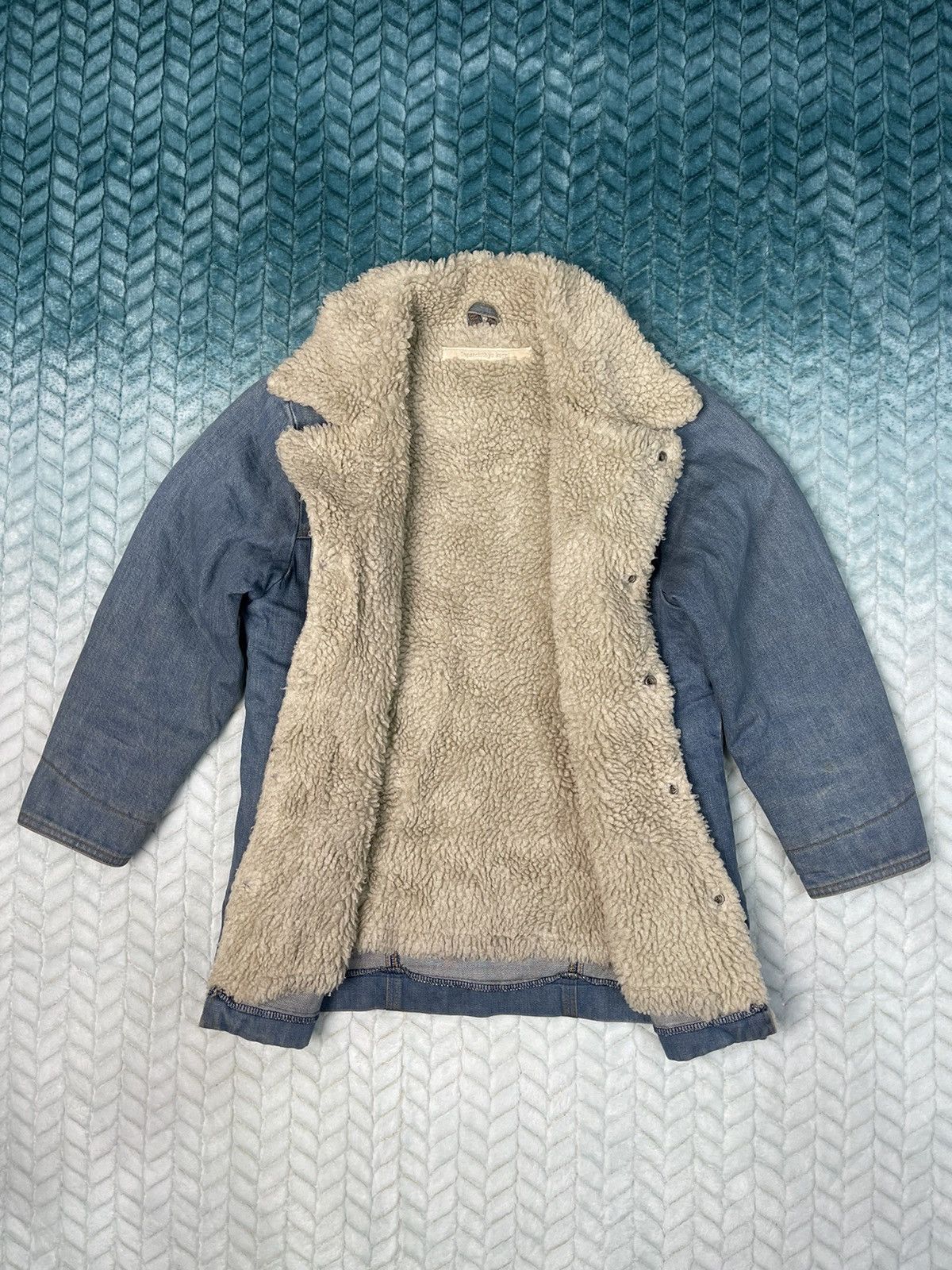 Vintage Special design Imparchthye Kerri Sherpa Button Denim Jacket Size US XS / EU 42 / 0 - 9 Thumbnail