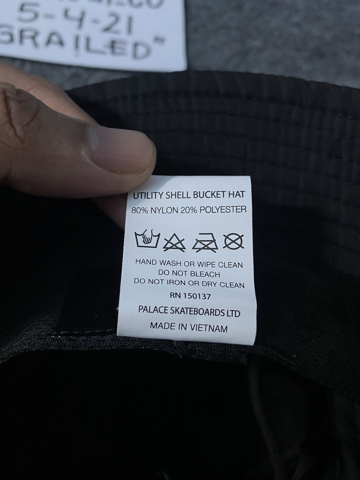 Palace PALACE UTILITY SHELL BUCKET HAT - BLACK Size ONE SIZE - 3 Thumbnail