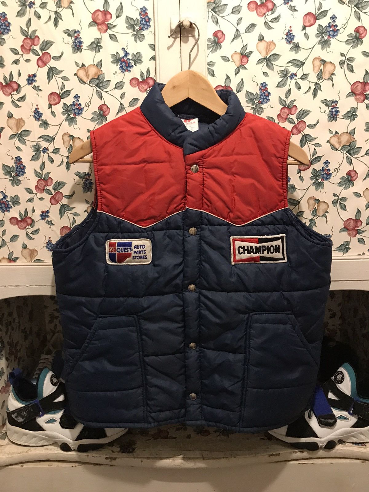 Champion Vintage Vintage 80s Car Quest Champion Down Vest Grailed