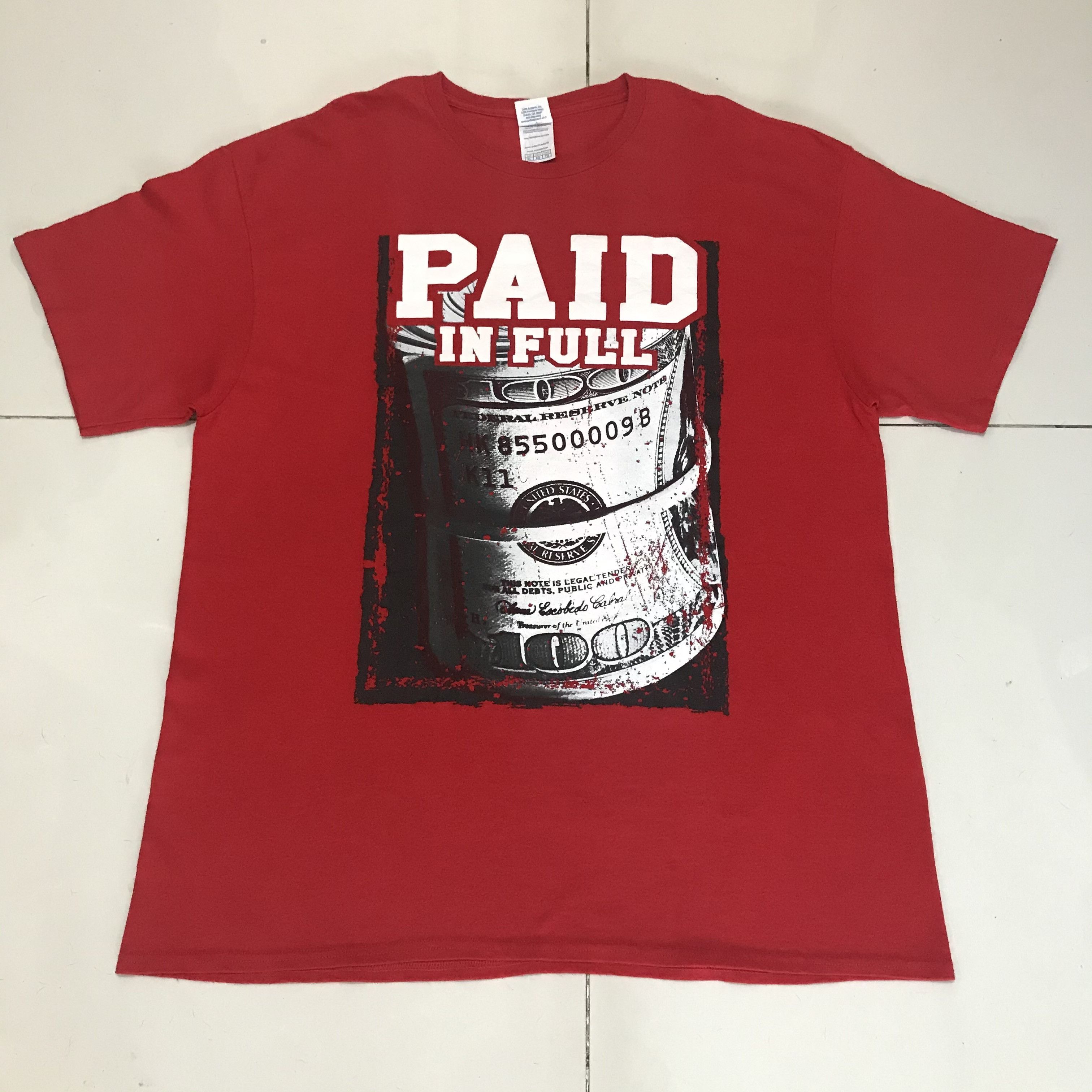 Rap Tees Vintage Y2K PAID IN FULL crime drama Graphic Hiphop Tee XL Size US XL / EU 56 / 4 - 2 Thumbnail
