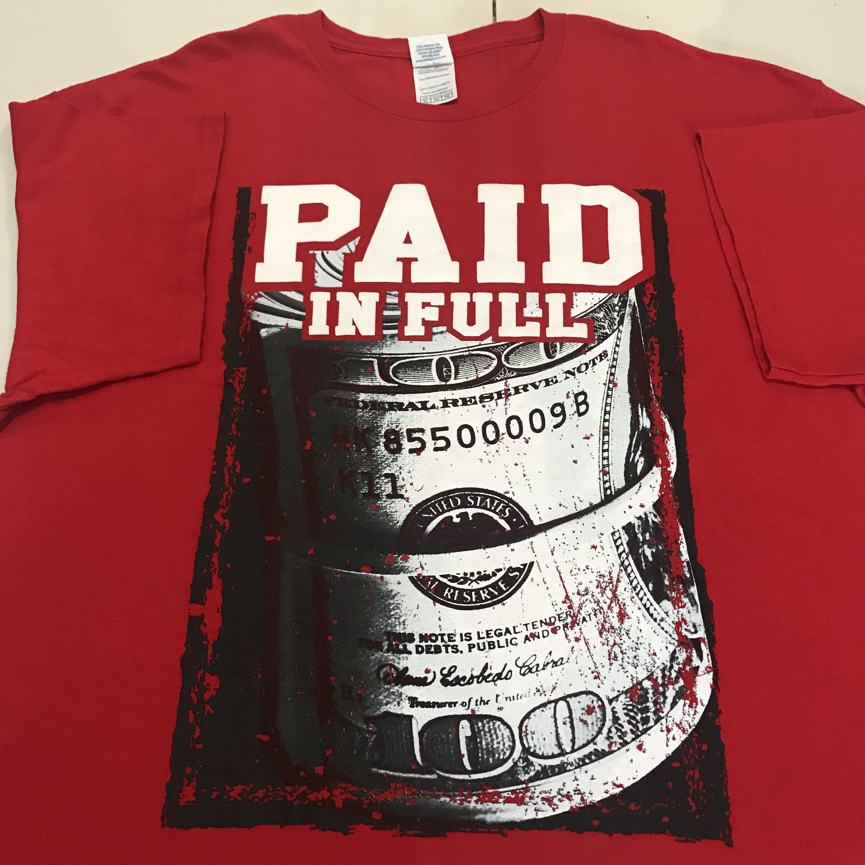 Rap Tees Vintage Y2K PAID IN FULL crime drama Graphic Hiphop Tee XL Size US XL / EU 56 / 4 - 1 Thumbnail