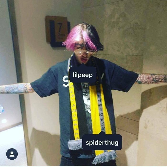 LIL PEEP SUPER rare LIL Peep scarf from "The Brightside" music video