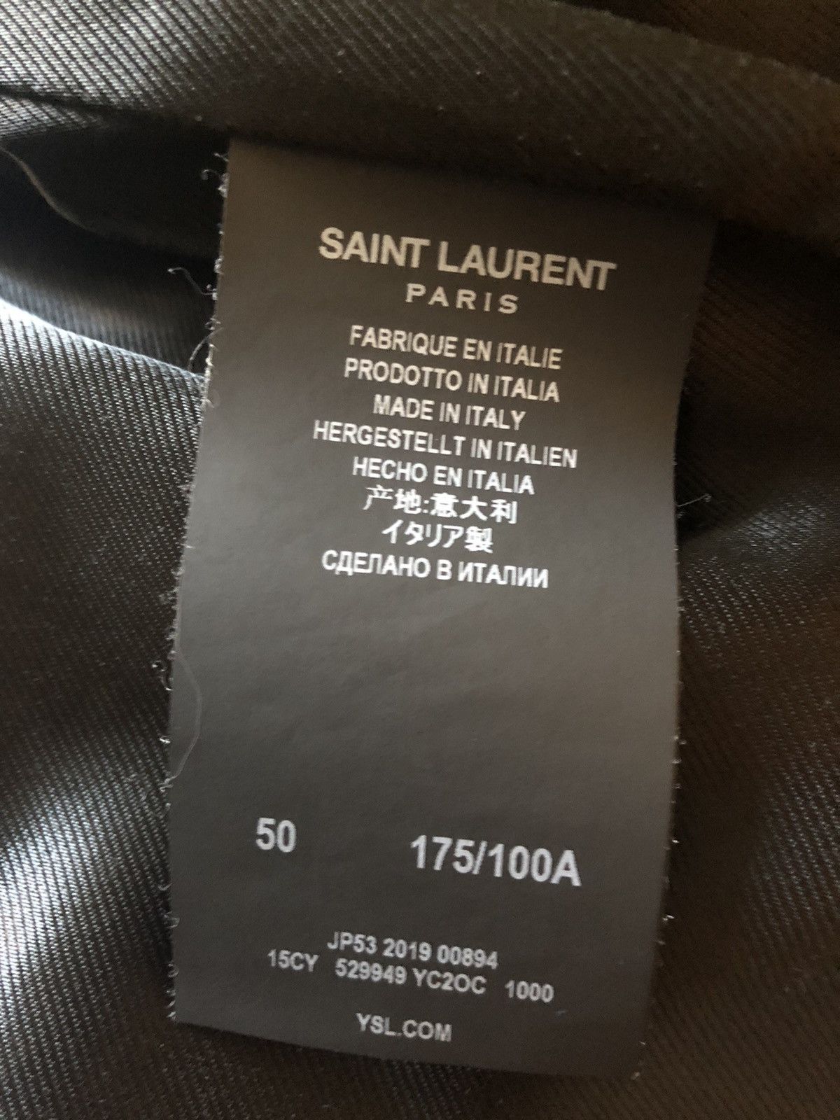 Saint Laurent Paris Saint Laurent leather trucker Size US M / EU 48-50 / 2 - 4 Thumbnail