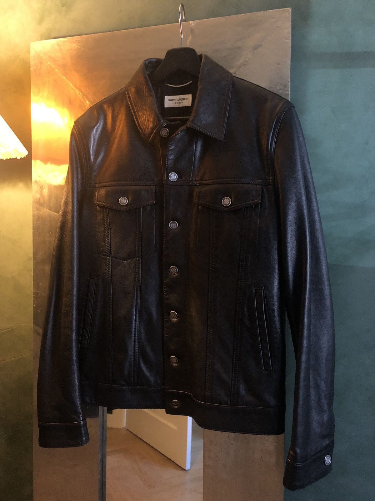 Saint Laurent Paris Saint Laurent leather trucker Size US M / EU 48-50 / 2 - 1 Thumbnail