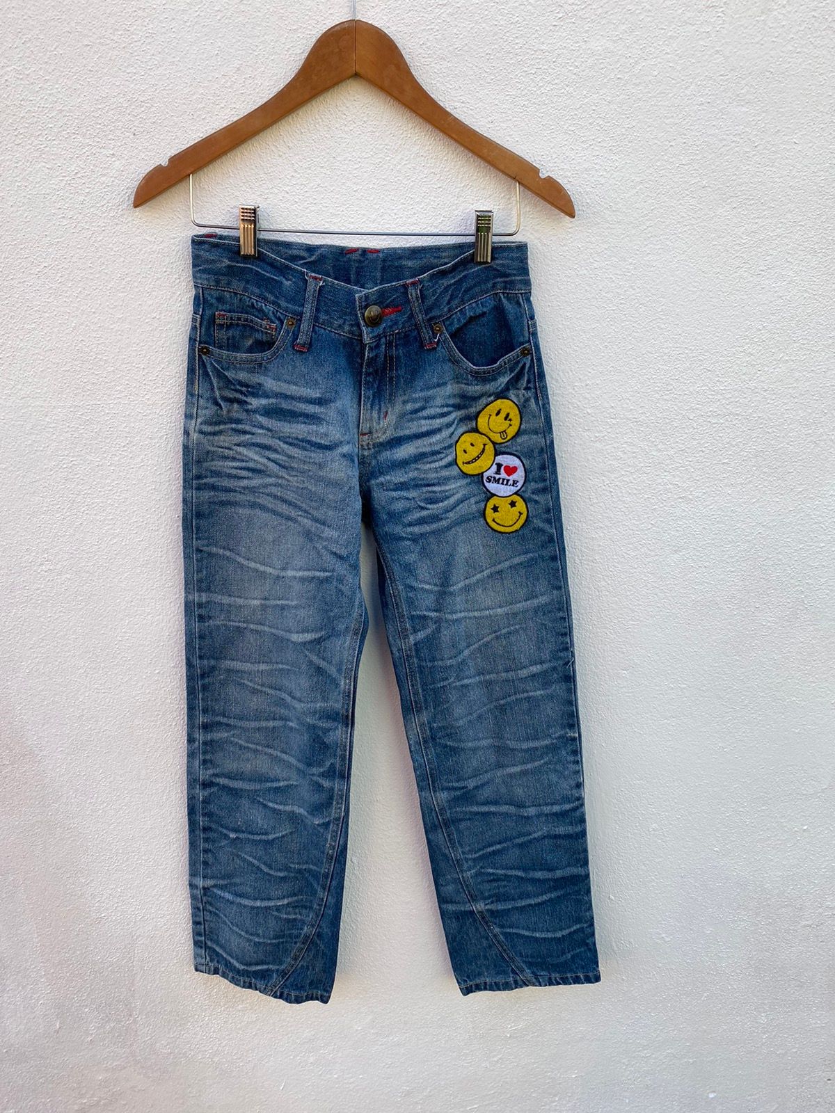 Japanese Brand Smiley Face Jeans Size US 28 / EU 44 - 1 Preview