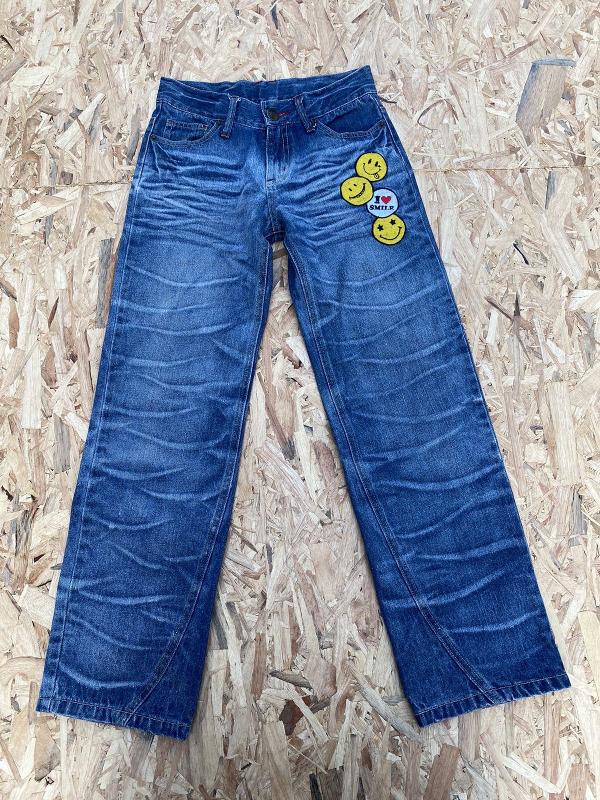 Japanese Brand Smiley Face Jeans Size US 28 / EU 44 - 6 Thumbnail