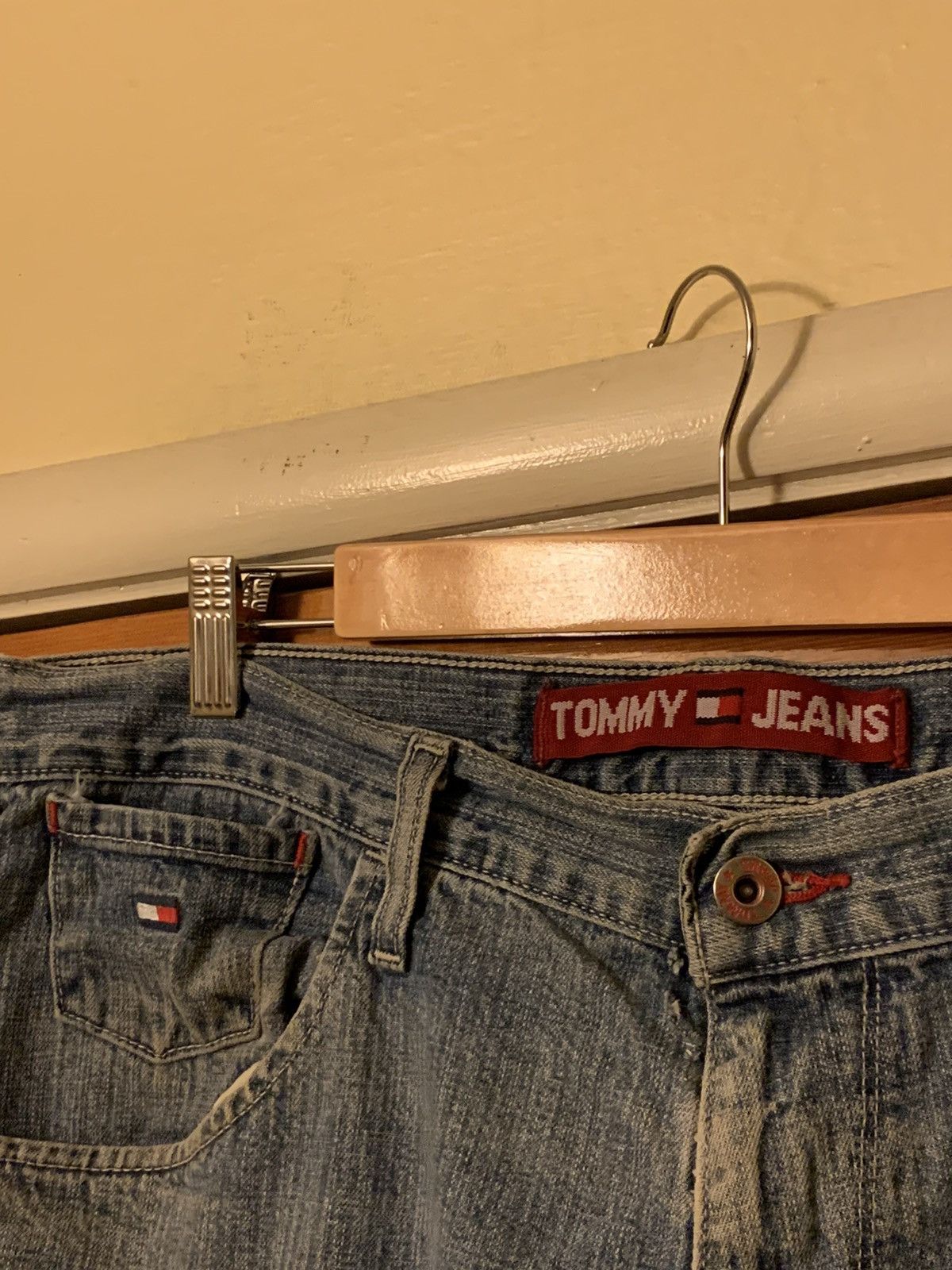 Tommy Hilfiger × Tommy Jeans × Vintage *RARE* Vintage Tommy Hilfiger Carpenter Denim Jeans -36 x 30 Size US 36 / EU 52 - 4 Thumbnail
