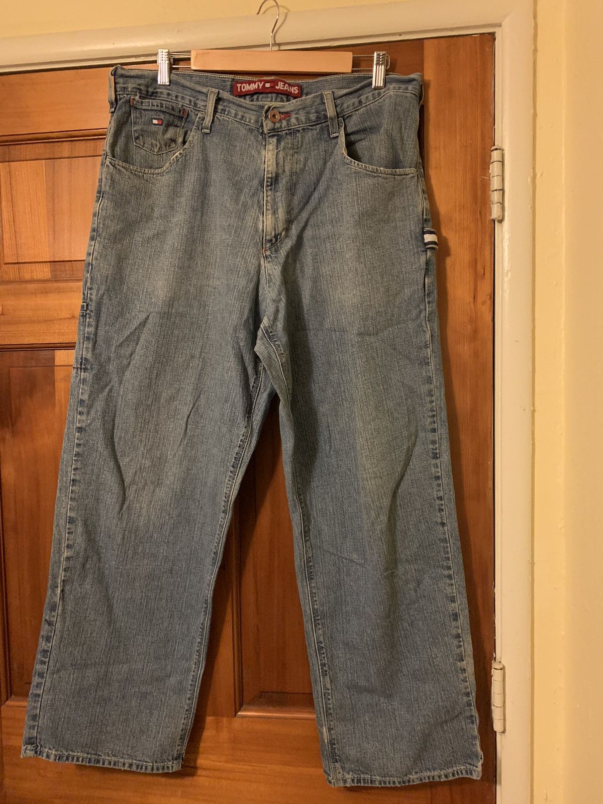Tommy Hilfiger × Tommy Jeans × Vintage *RARE* Vintage Tommy Hilfiger Carpenter Denim Jeans -36 x 30 Size US 36 / EU 52 - 1 Thumbnail