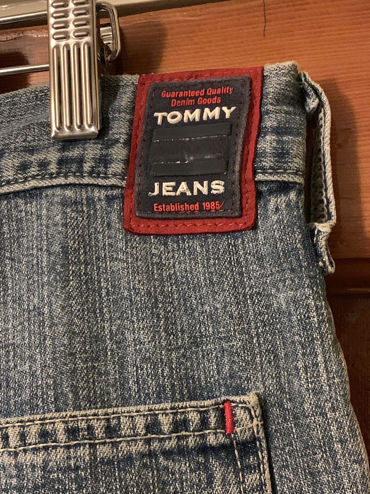 Tommy Hilfiger × Tommy Jeans × Vintage *RARE* Vintage Tommy Hilfiger Carpenter Denim Jeans -36 x 30 Size US 36 / EU 52 - 6 Thumbnail