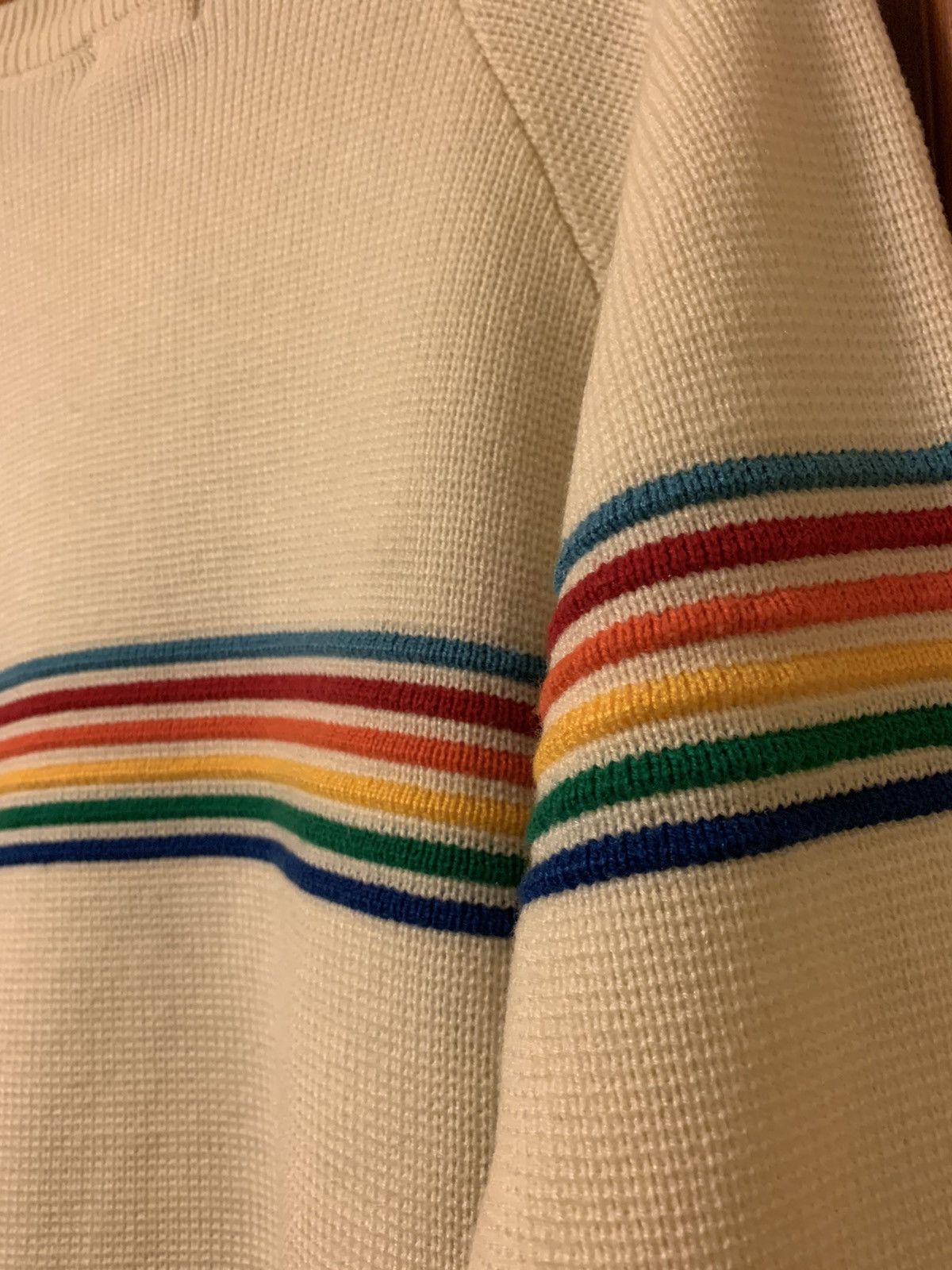 Vintage *RARE* Vintage Mervyn’s Embroidered Knit Rainbow Sweater Size US L / EU 52-54 / 3 - 7 Thumbnail
