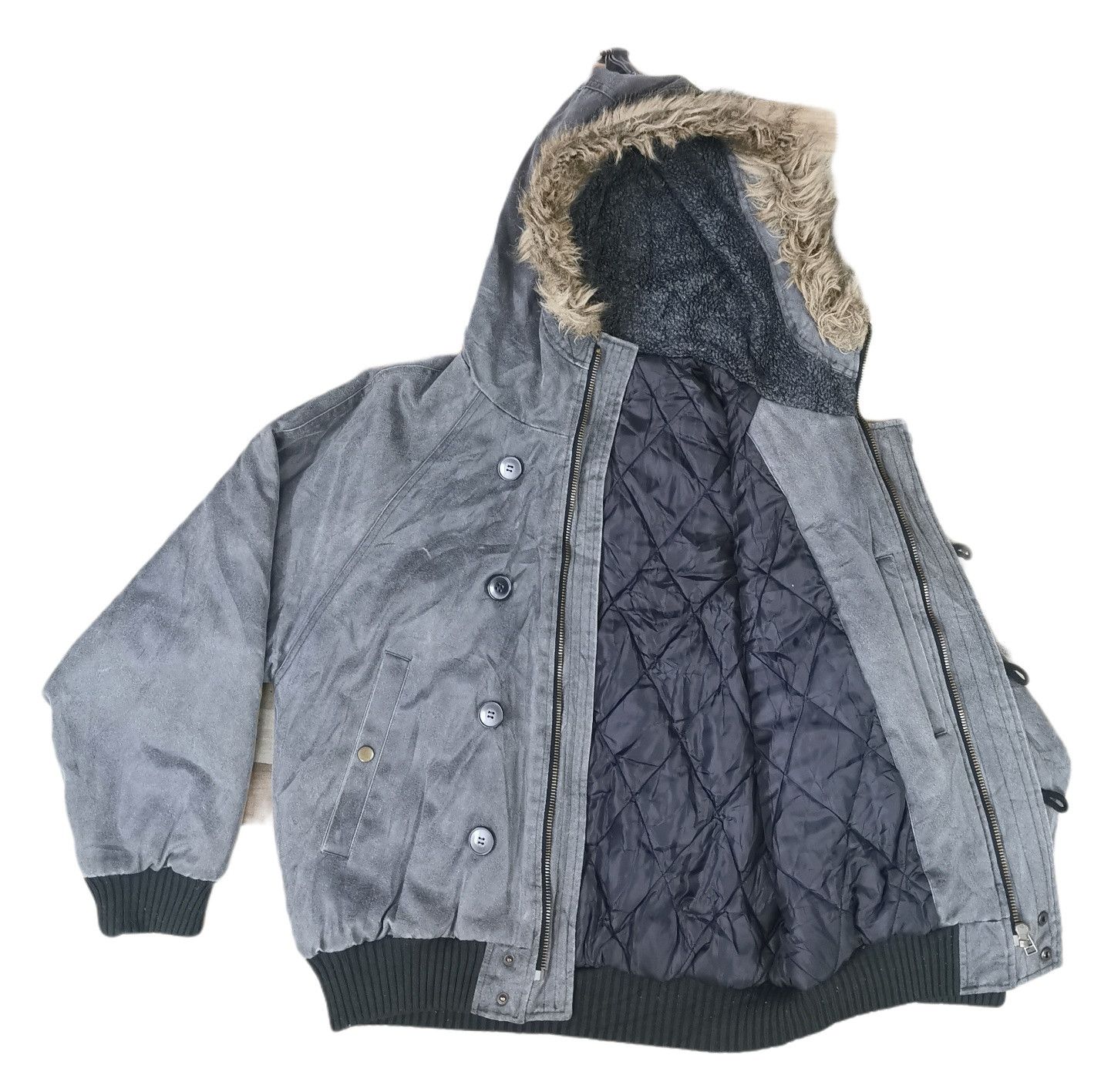If Six Was Nine × Japanese Brand Danbery Homme MA-1 Hoodie Bomber Jacket Size US M / EU 48-50 / 2 - 7 Thumbnail