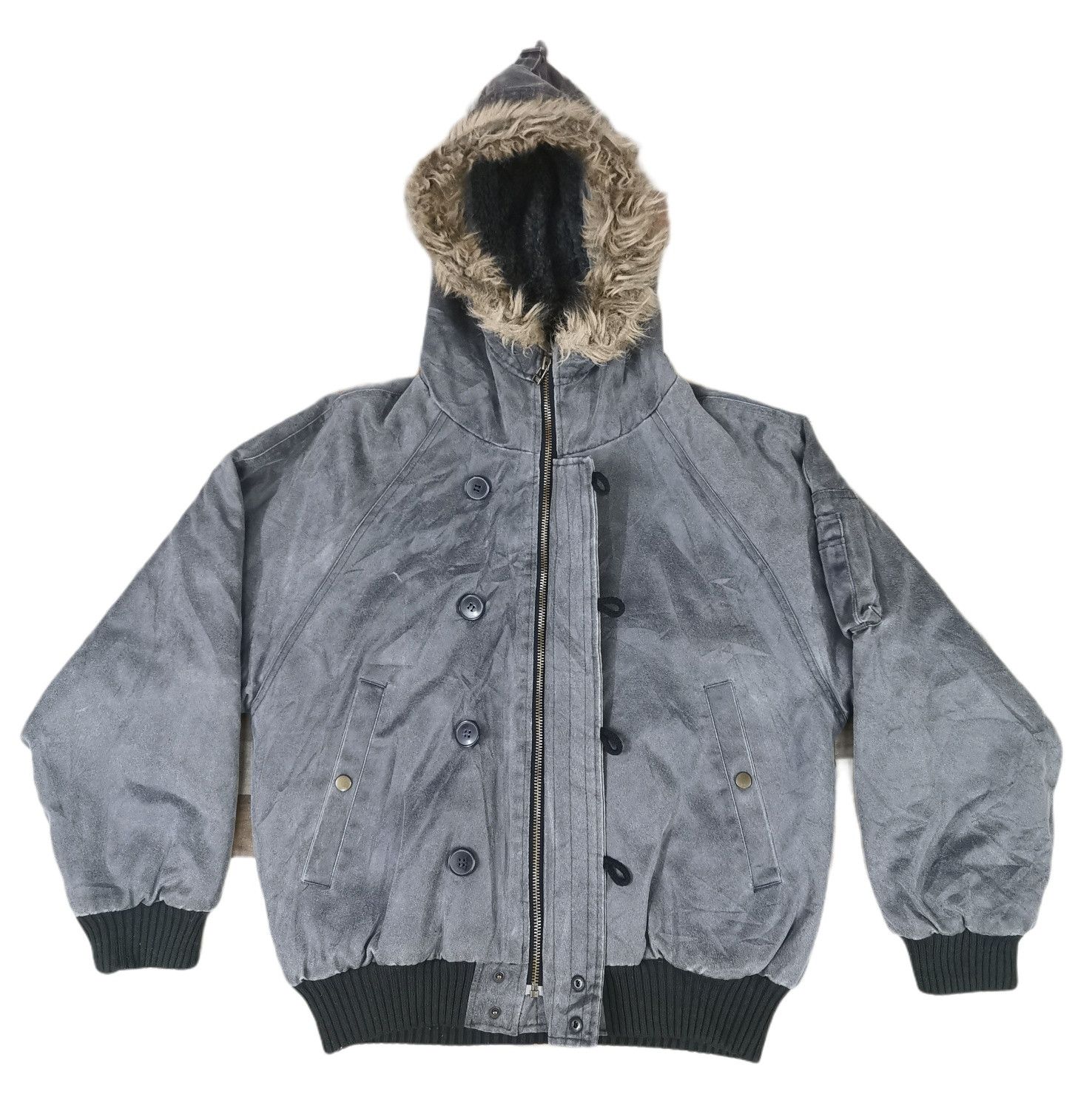 If Six Was Nine × Japanese Brand Danbery Homme MA-1 Hoodie Bomber Jacket Size US M / EU 48-50 / 2 - 6 Thumbnail