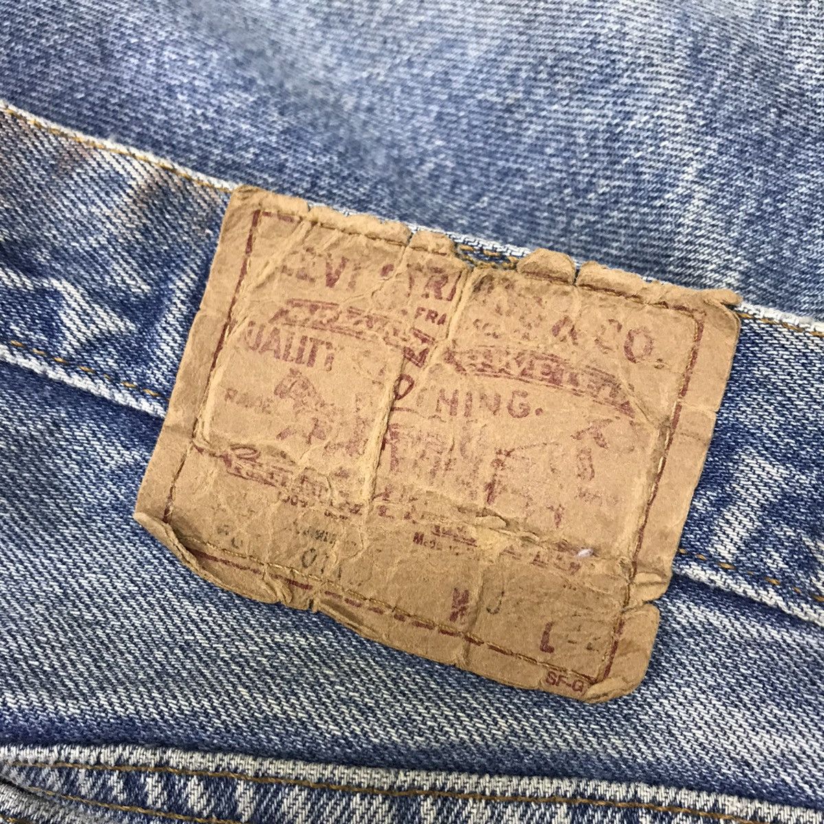 Levi's Vintage Levis 501 Mudwash Distressed Denim Jeans Size US 34 / EU 50 - 23 Thumbnail