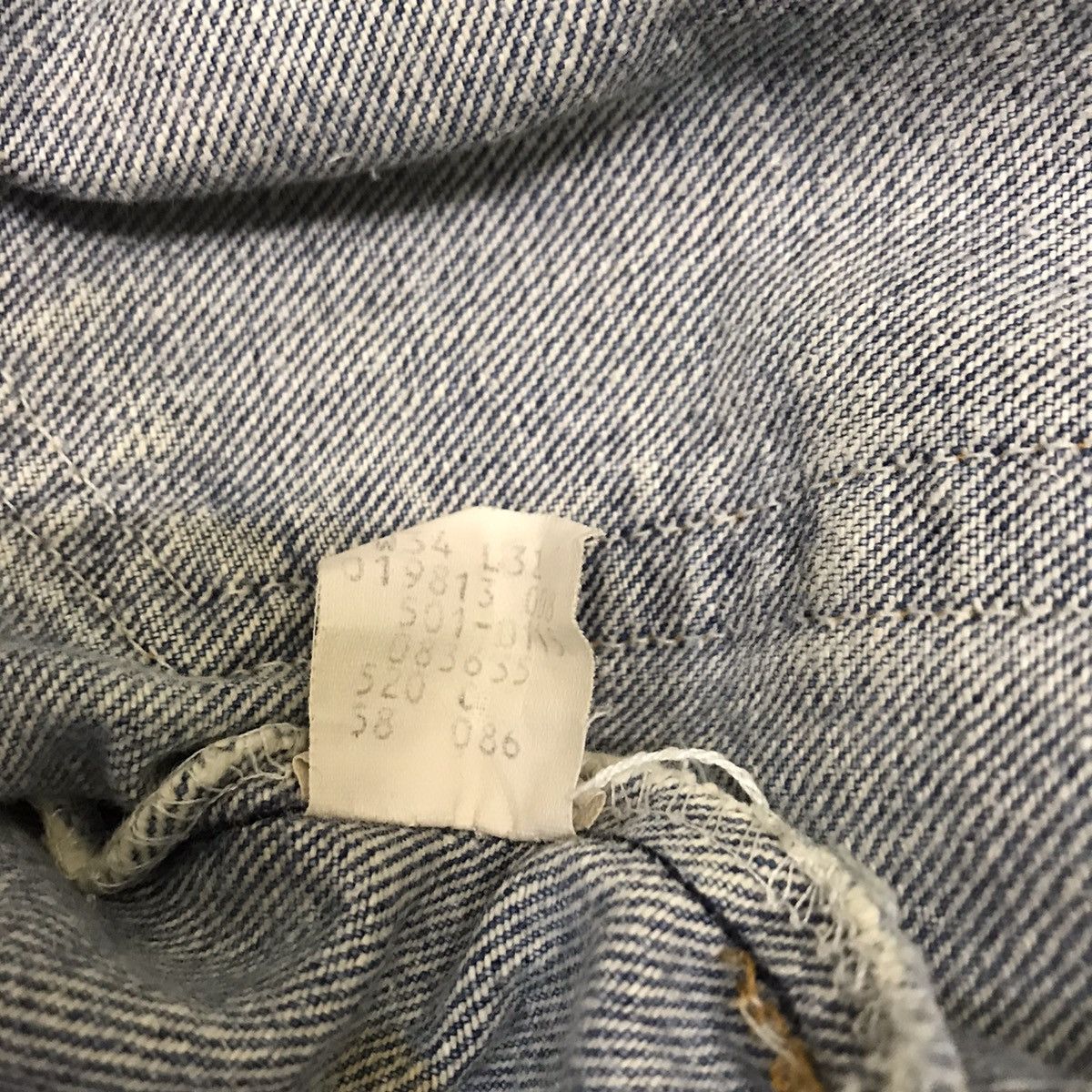 Levi's Vintage Levis 501 Mudwash Distressed Denim Jeans Size US 34 / EU 50 - 20 Thumbnail