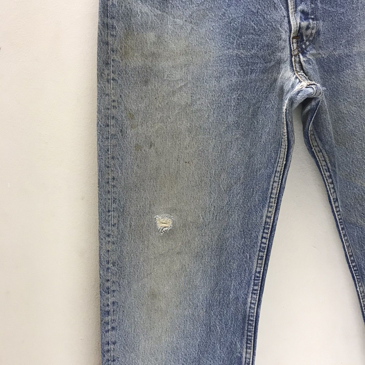 Levi's Vintage Levis 501 Mudwash Distressed Denim Jeans Size US 34 / EU 50 - 6 Thumbnail
