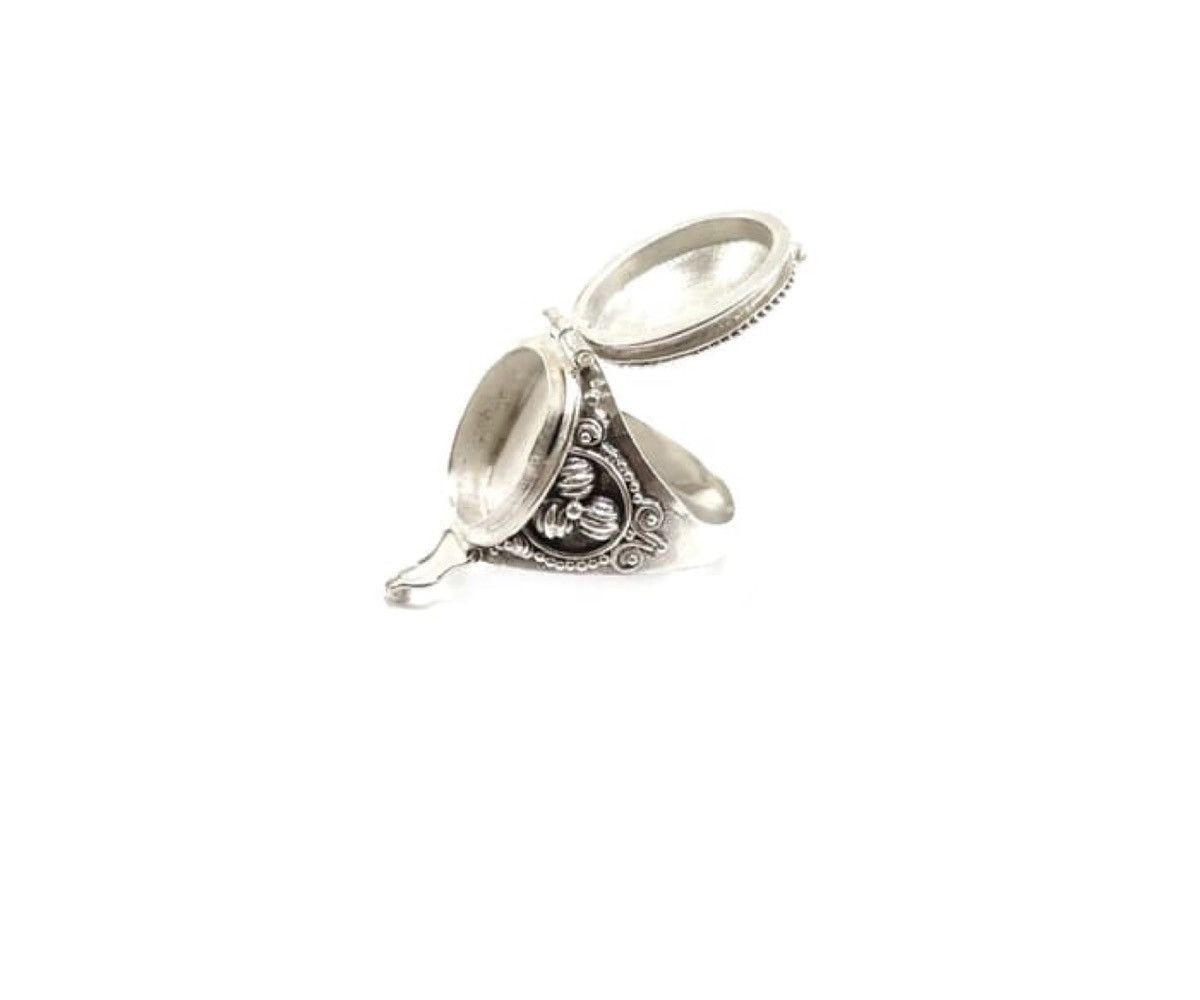 Handmade Handcarved 925 Sterling Silver FILIGREE RING Size ONE SIZE - 2 Thumbnail