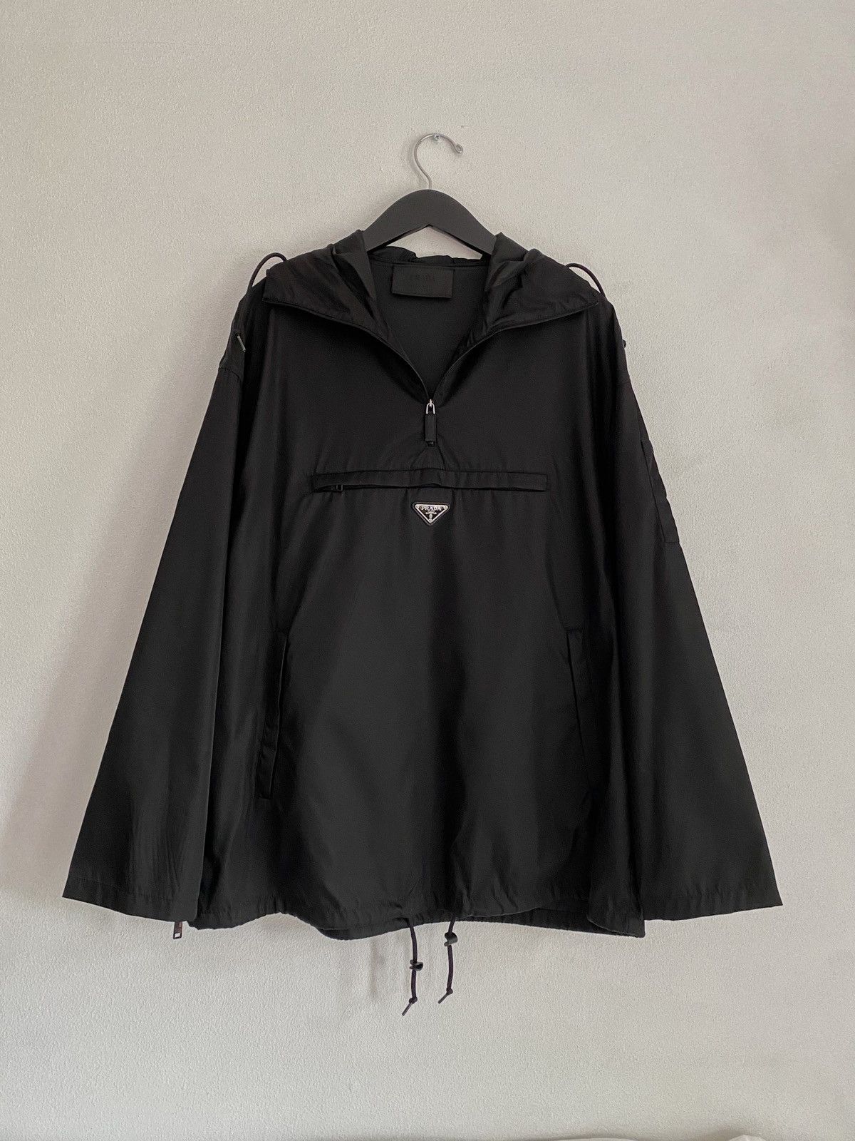 Nylon gabardine anorak jacket hotsell