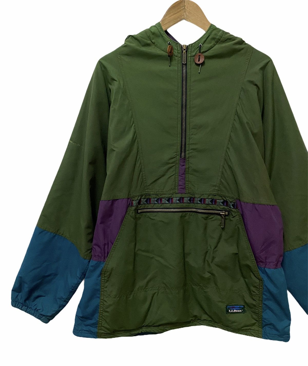 L.L. Bean 🔥Vintage 80s Oversized L.L Bean Half Zipper Pullover Jacket Size US XL / EU 56 / 4 - 3 Thumbnail