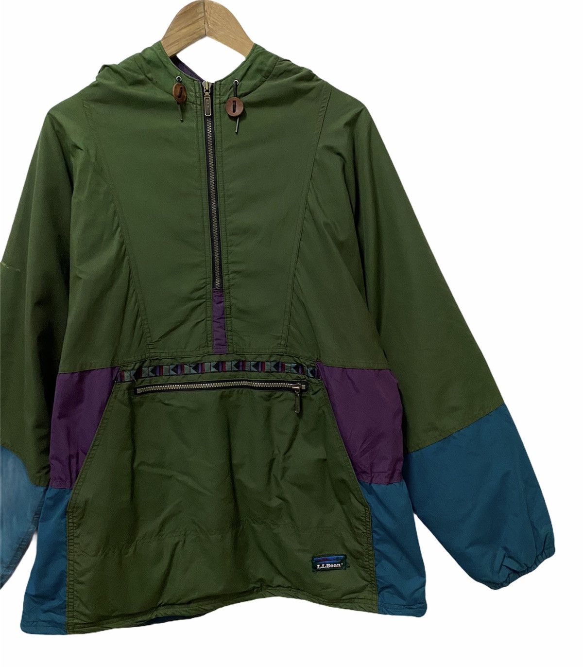 L.L. Bean 🔥Vintage 80s Oversized L.L Bean Half Zipper Pullover Jacket Size US XL / EU 56 / 4 - 2 Thumbnail
