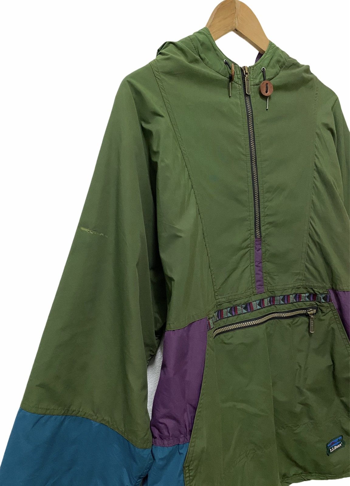 L.L. Bean 🔥Vintage 80s Oversized L.L Bean Half Zipper Pullover Jacket Size US XL / EU 56 / 4 - 6 Thumbnail