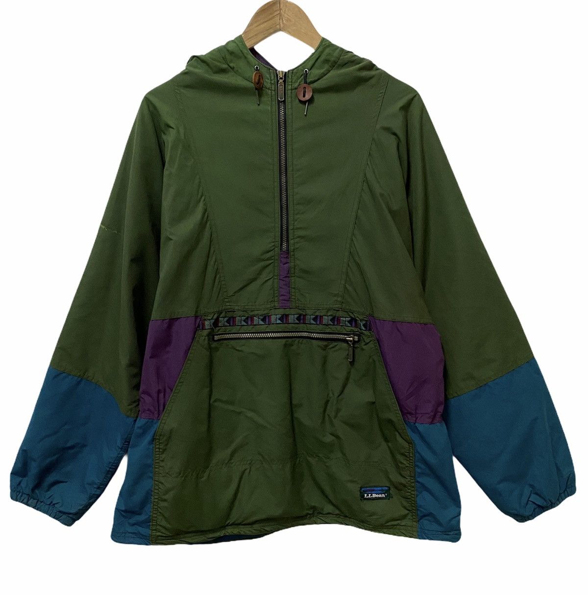 L.L. Bean 🔥Vintage 80s Oversized L.L Bean Half Zipper Pullover Jacket Size US XL / EU 56 / 4 - 1 Thumbnail
