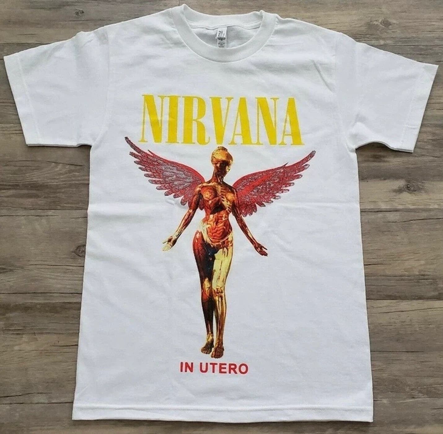 Nirvana LAST DROP-Legendary Nirvana X Angel Band Shirt | Grailed