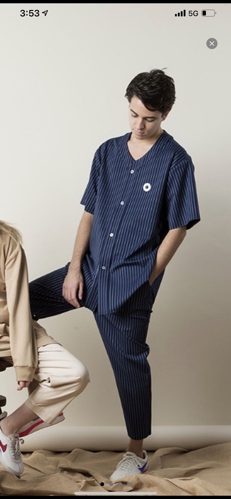 Drole De Monsieur Oversized Hakone Two piece, premium pinstripe Size US M / EU 48-50 / 2 - 1 Thumbnail